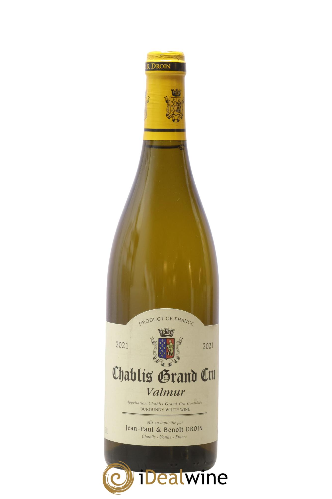 Chablis Grand Cru Valmur Jean-Paul & Benoît Droin (Domaine) 2021 - Posten von 1 Flasche - 0