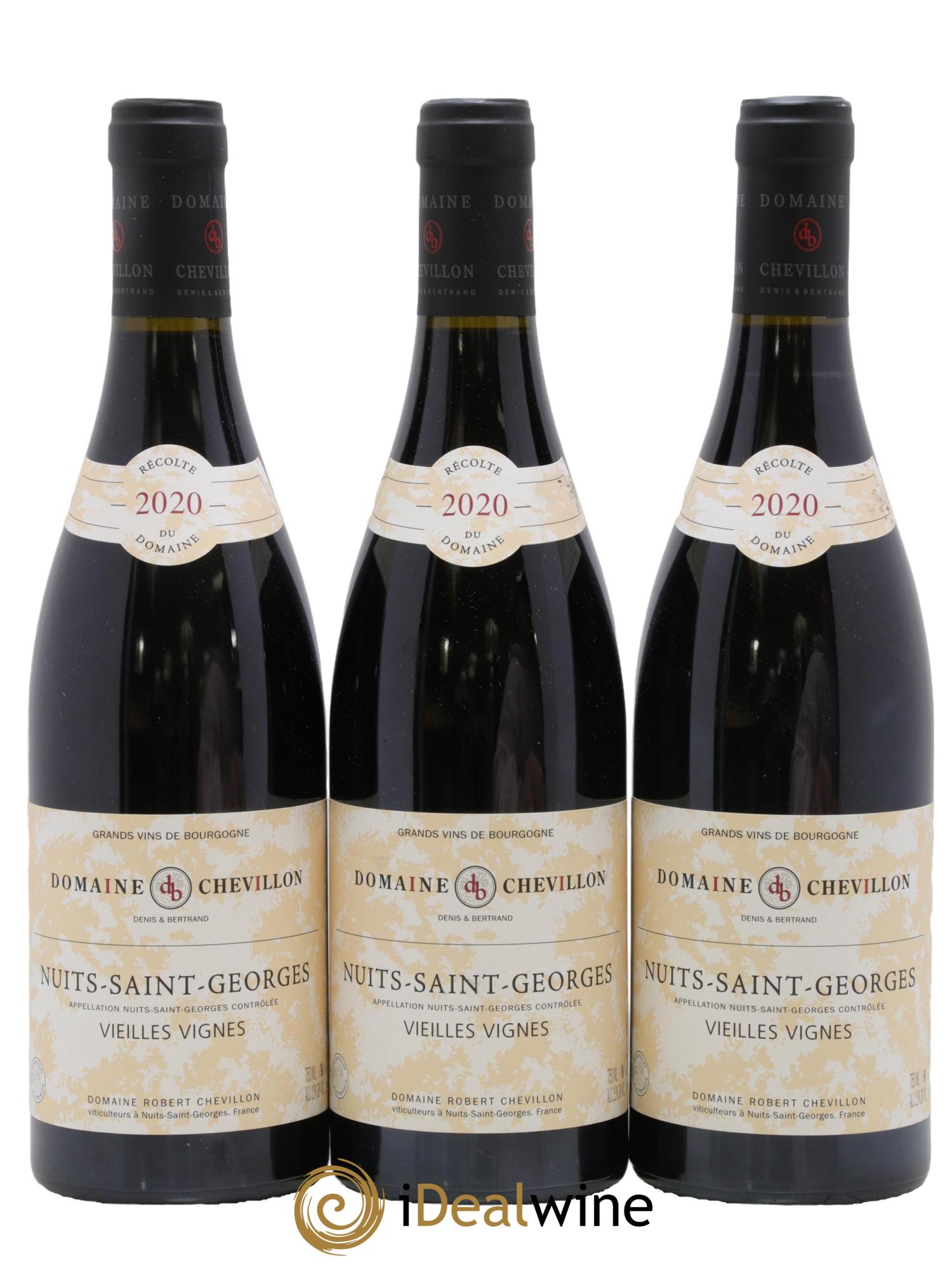 Nuits-Saint-Georges Vieilles vignes Robert Chevillon 2020 - Lot de 3 bouteilles - 0