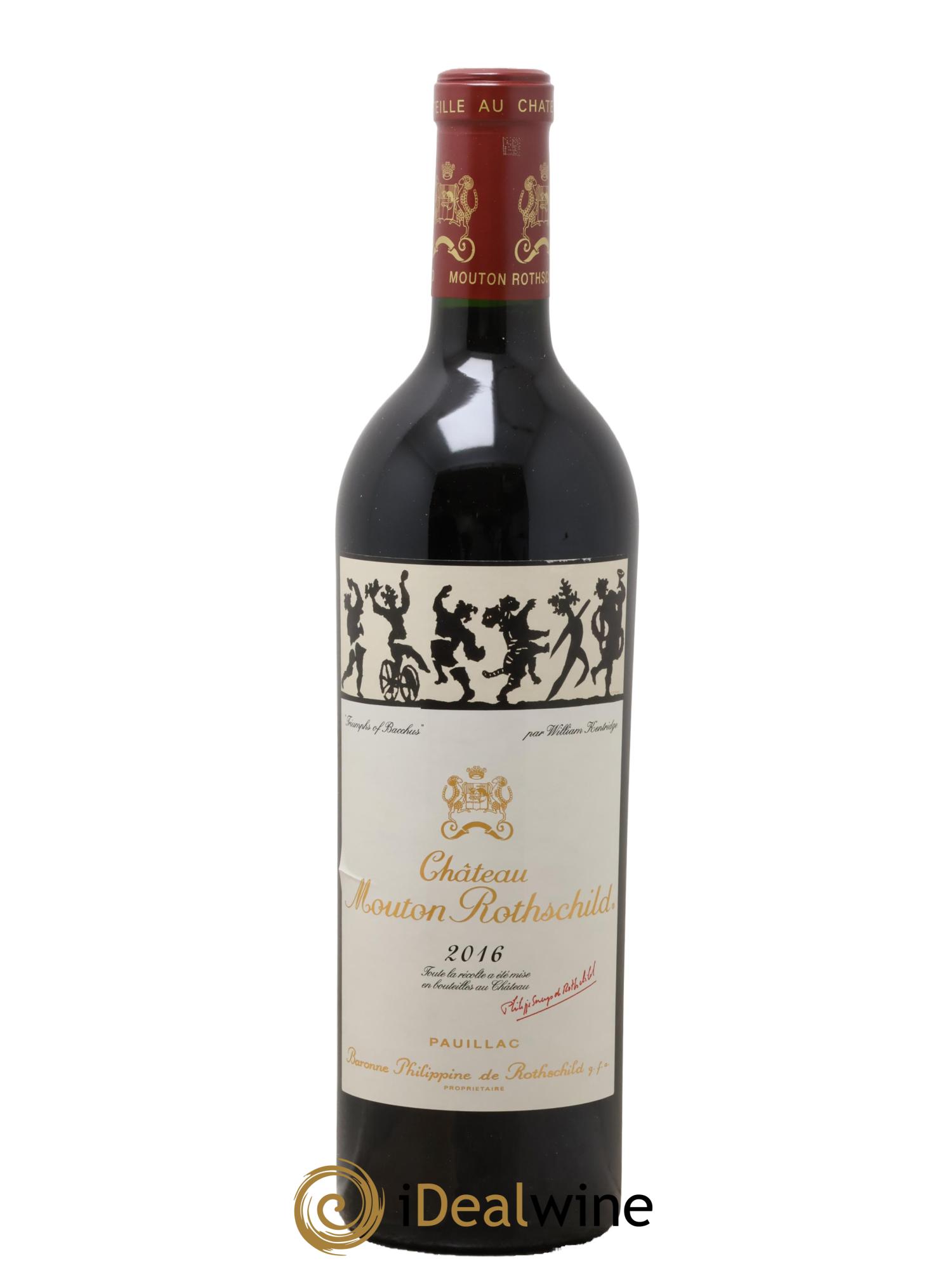 Château Mouton Rothschild 1er Grand Cru Classé 2016 - Posten von 1 Flasche - 0
