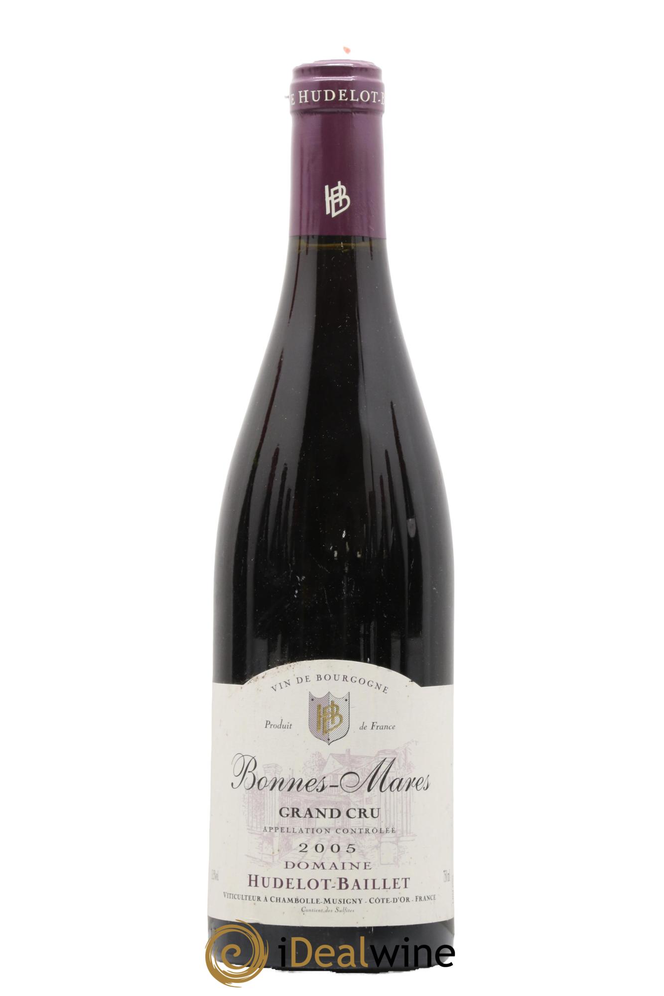 Bonnes-Mares Grand Cru Hudelot-Baillet 2005 - Lot de 1 bouteille - 0