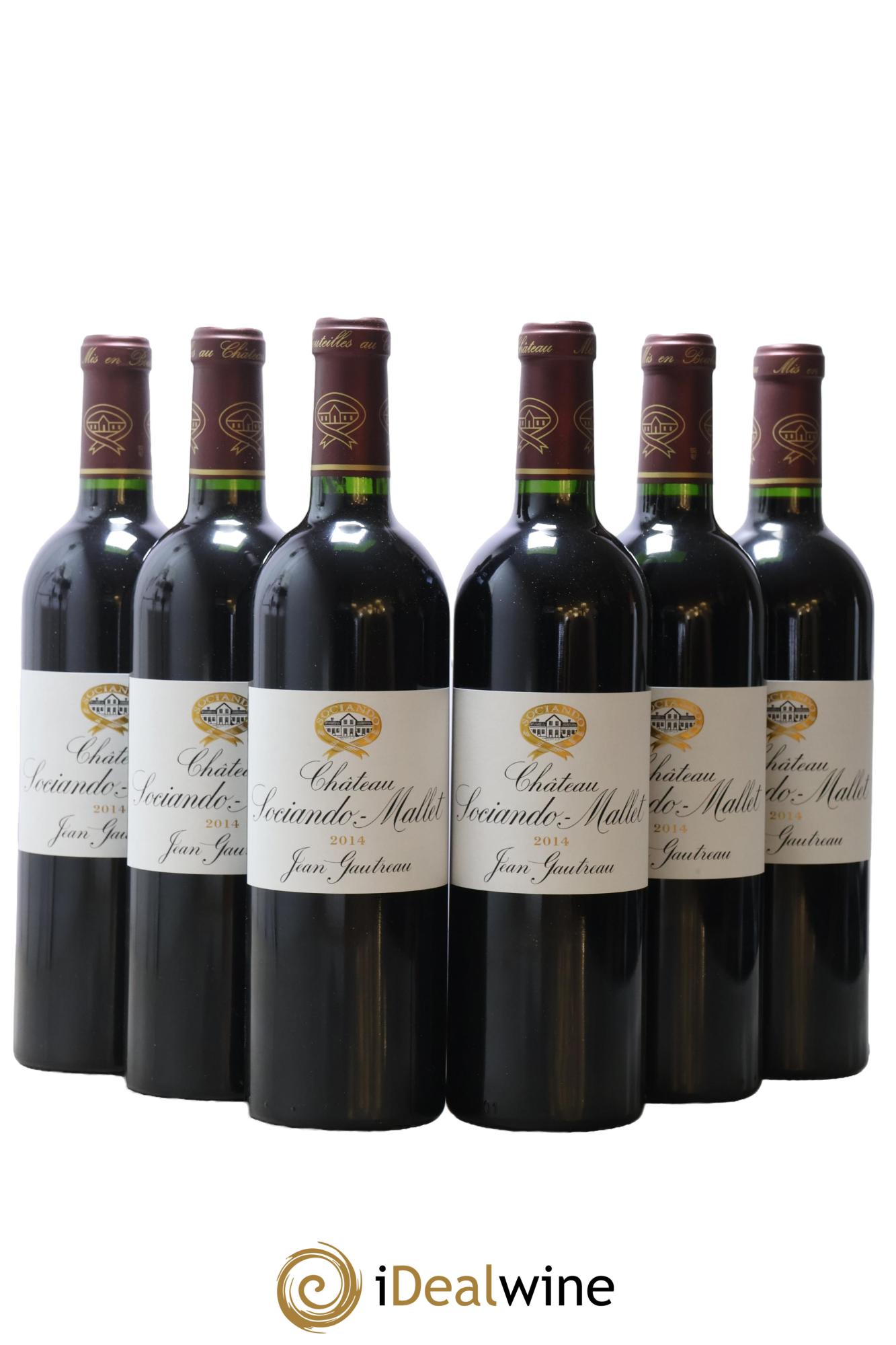 Château Sociando Mallet 2014 - Lot of 6 bottles - 0