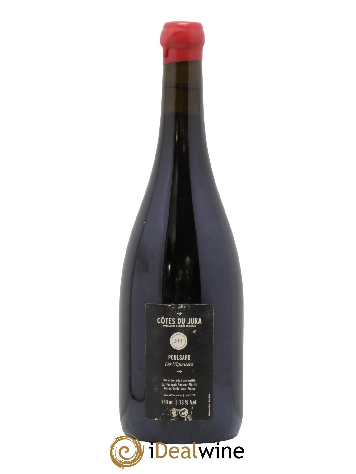 Côtes du Jura Les Vignasses Poulsard François Rousset Martin 2018 - Posten von 1 Flasche - 1