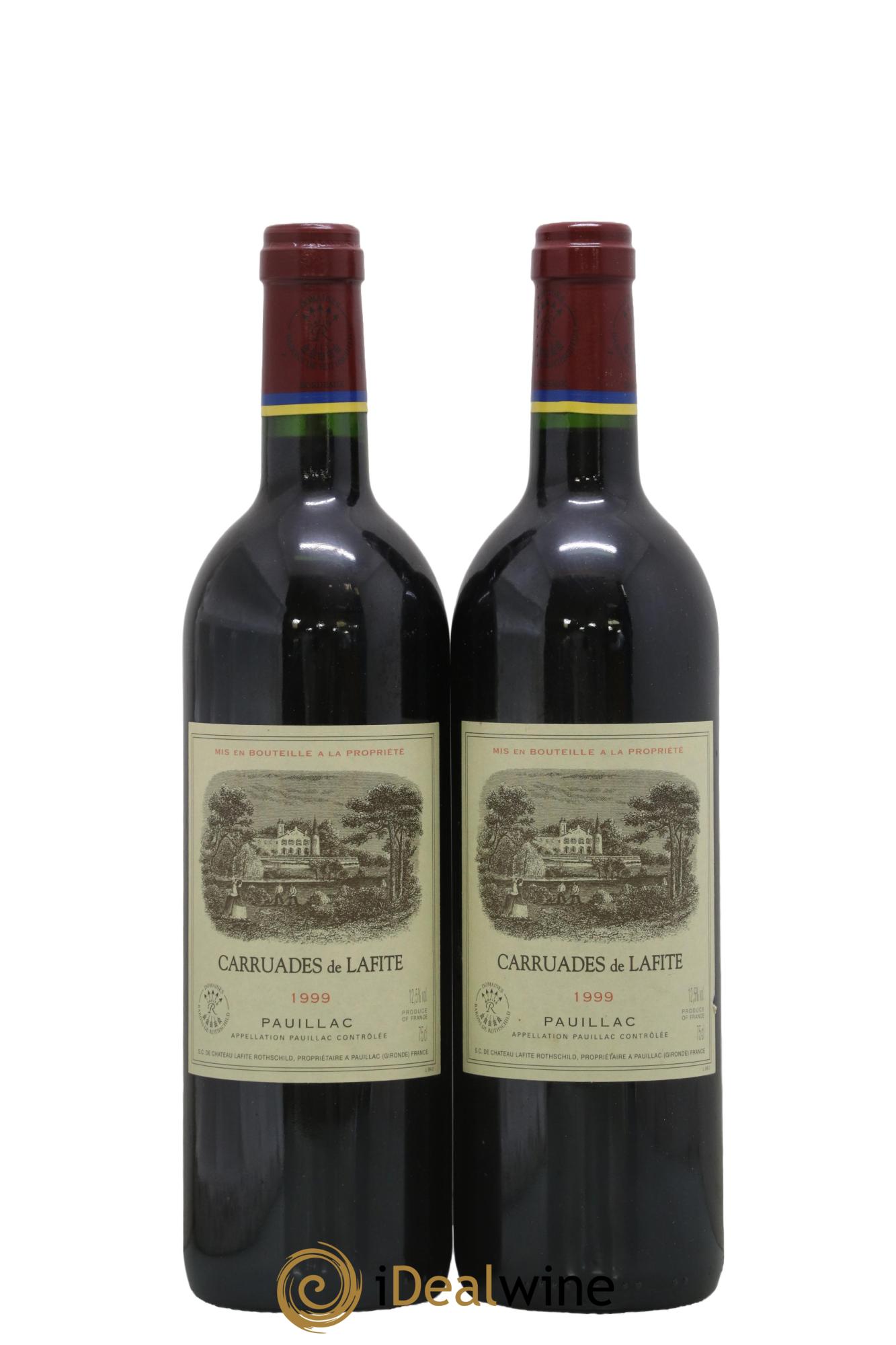 Carruades de Lafite Rothschild Second Vin 1999 - Lot de 2 bouteilles - 0