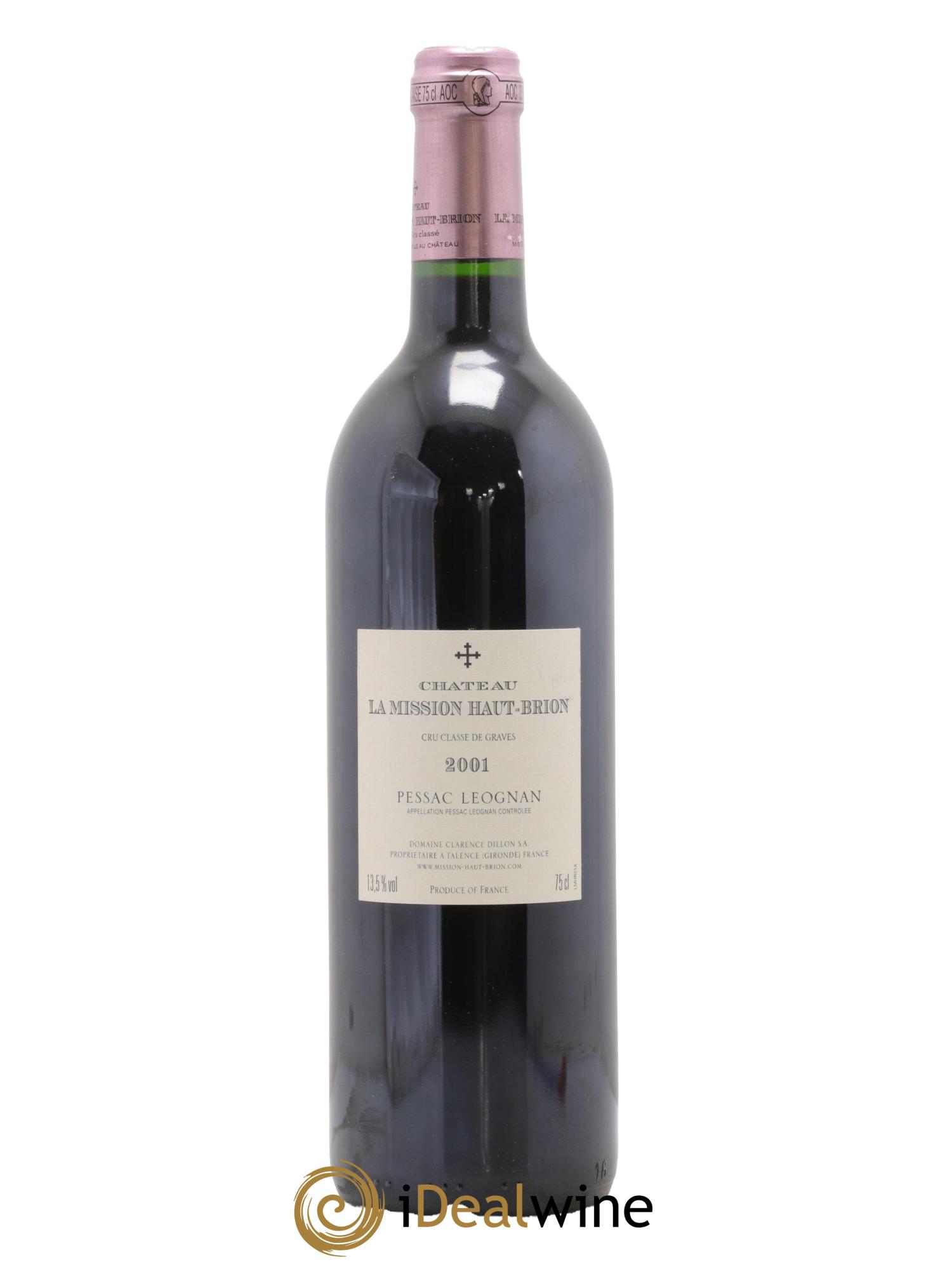 Château la Mission Haut-Brion Cru Classé de Graves 2001 - Lot of 1 bottle - 1