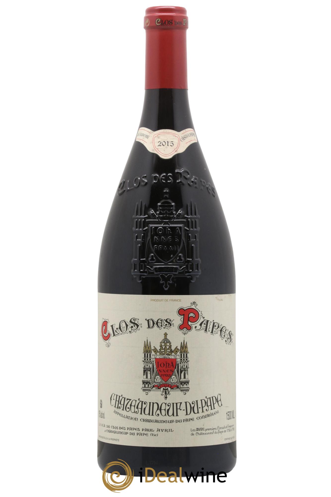 Châteauneuf-du-Pape Clos des Papes - Paul Avril 2015 - Lot de 1 magnum - 0