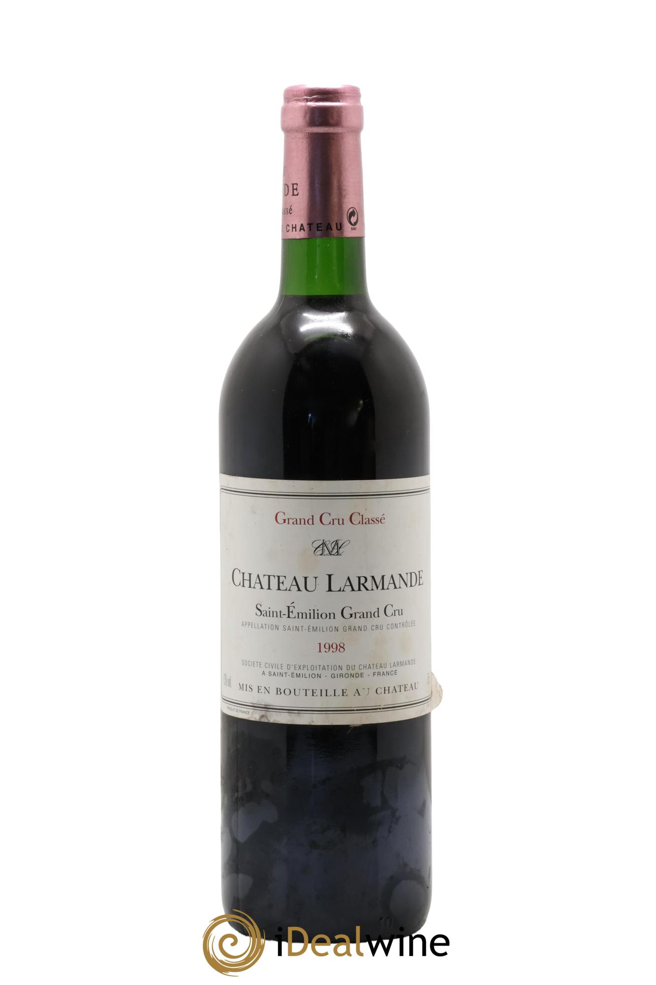 Château Larmande Grand Cru Classé 1998 - Lot of 1 bottle - 0