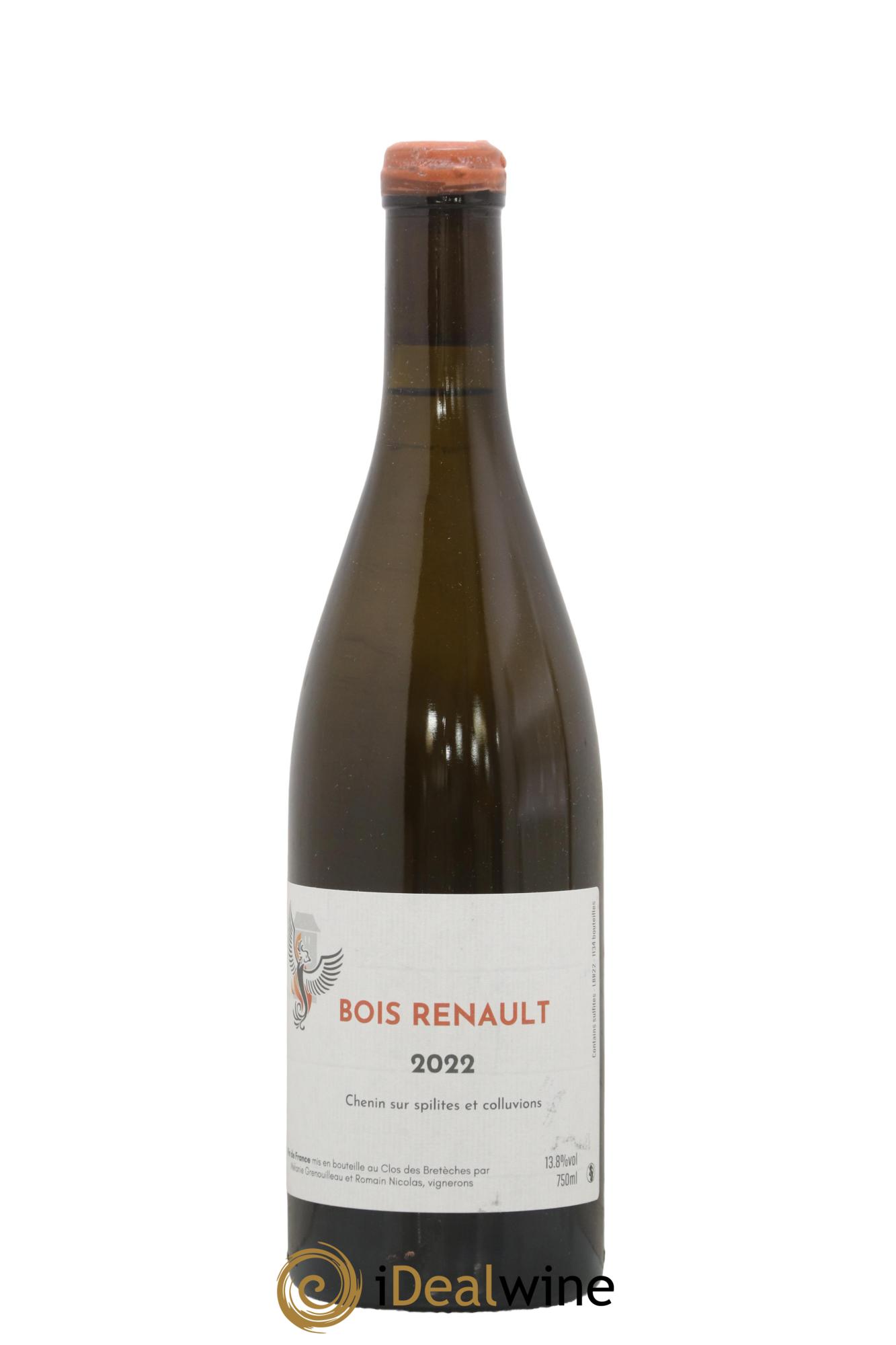 Vin de France Bois Renault Clos des Bretèches 2022 - Lot de 1 bouteille - 0