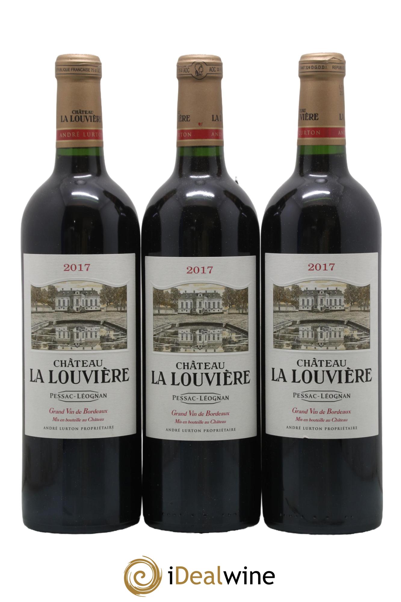 Château la Louvière 2017 - Lot de 3 bouteilles - 0