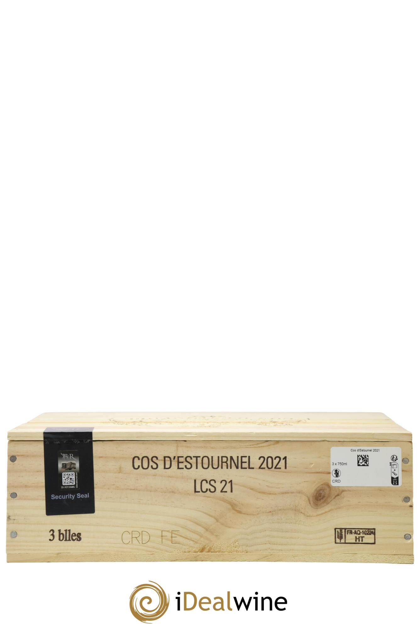 Cos d'Estournel 2ème Grand Cru Classé 2021 - Lot of 3 bottles - 1