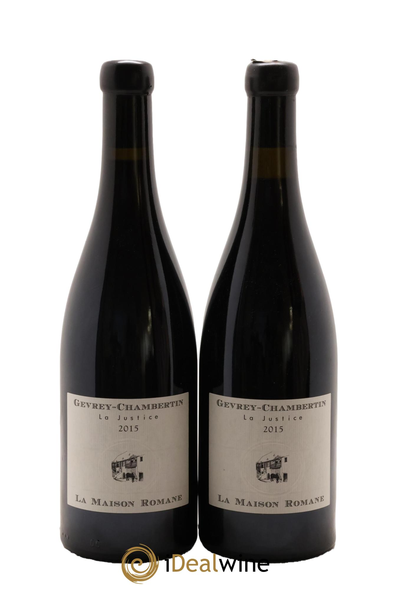 Gevrey-Chambertin La Justice La Maison Romane 2015 - Posten von 2 Flaschen - 0