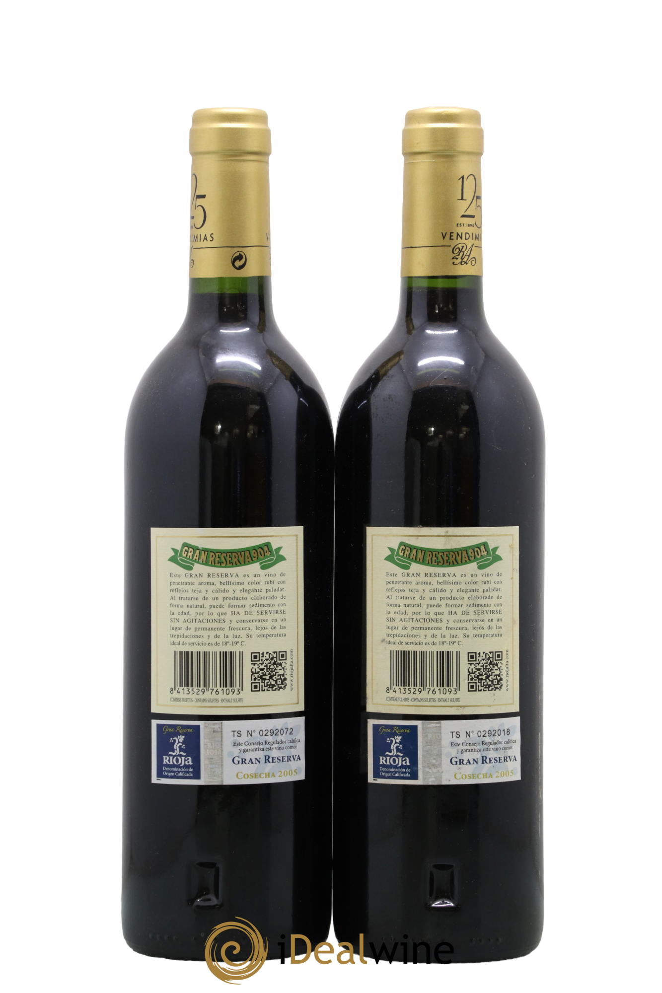 Rioja DOCa Gran Reserva 904 La Rioja Alta 2005 - Lotto di 2 bottiglie - 1