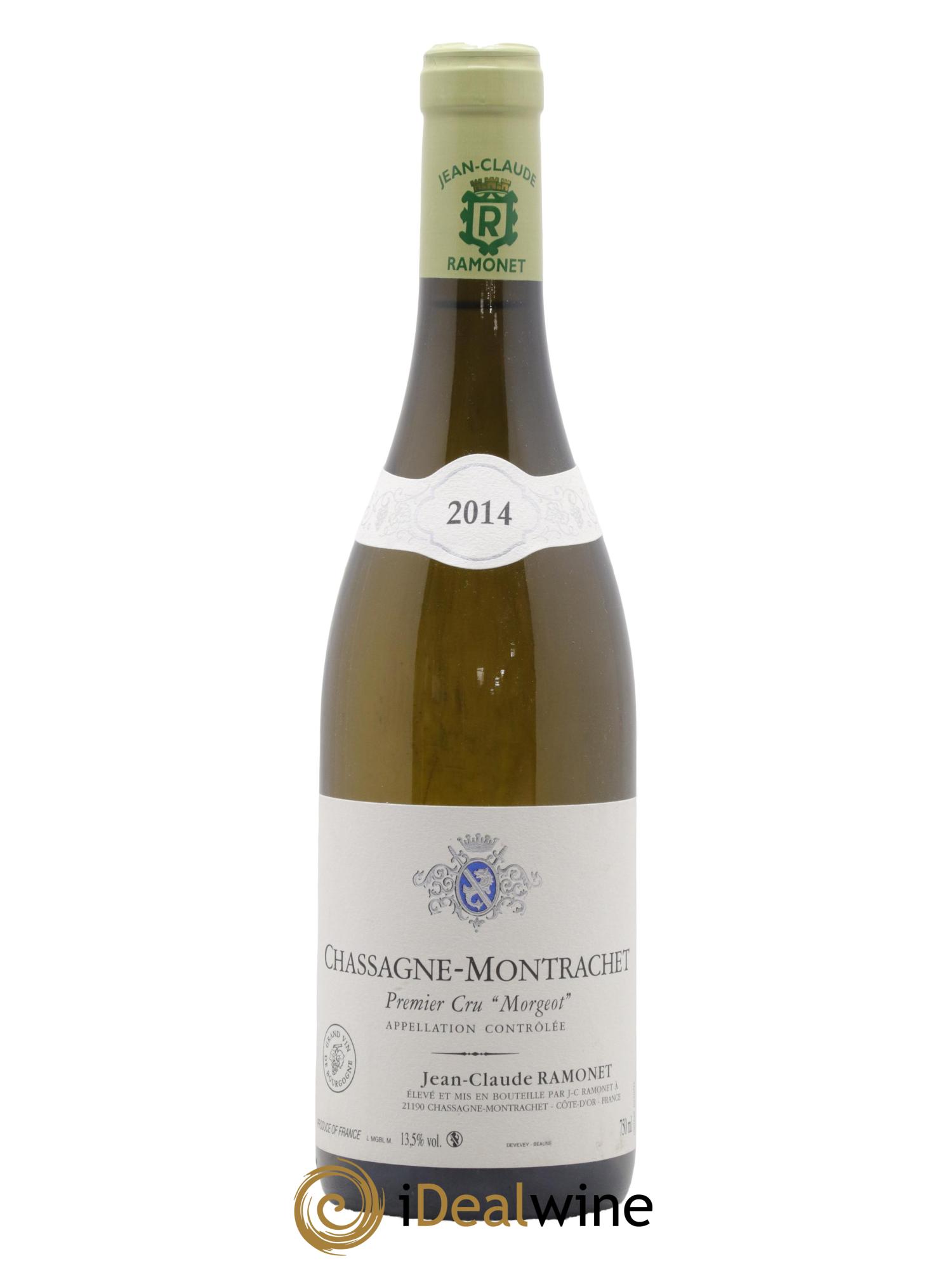 Chassagne-Montrachet 1er Cru Morgeot Ramonet (Domaine) 2014 - Lot de 1 bouteille - 0