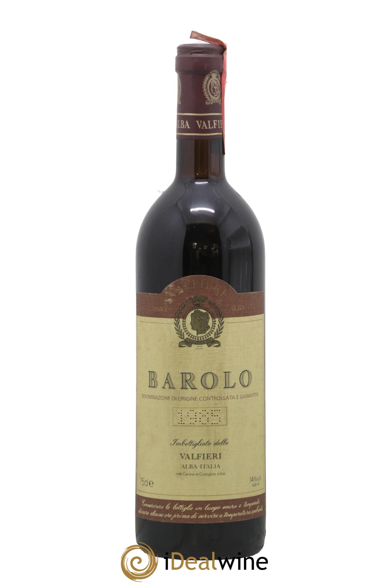Barolo DOCG Valfieri 1985 - Lot de 1 bouteille - 0