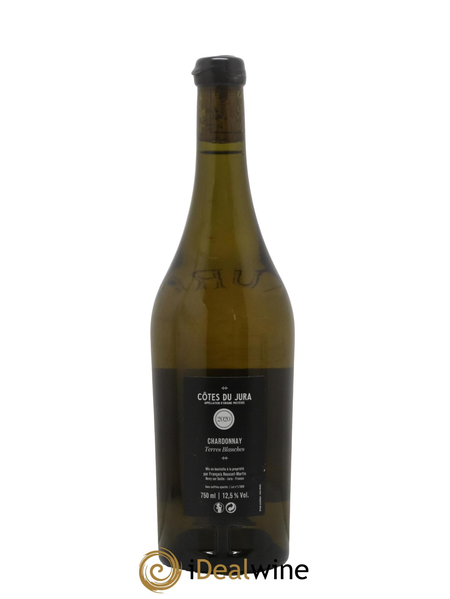 Côtes du Jura Chardonnay Terres Blanches François Rousset Martin 2020 - Lot de 1 bouteille - 1
