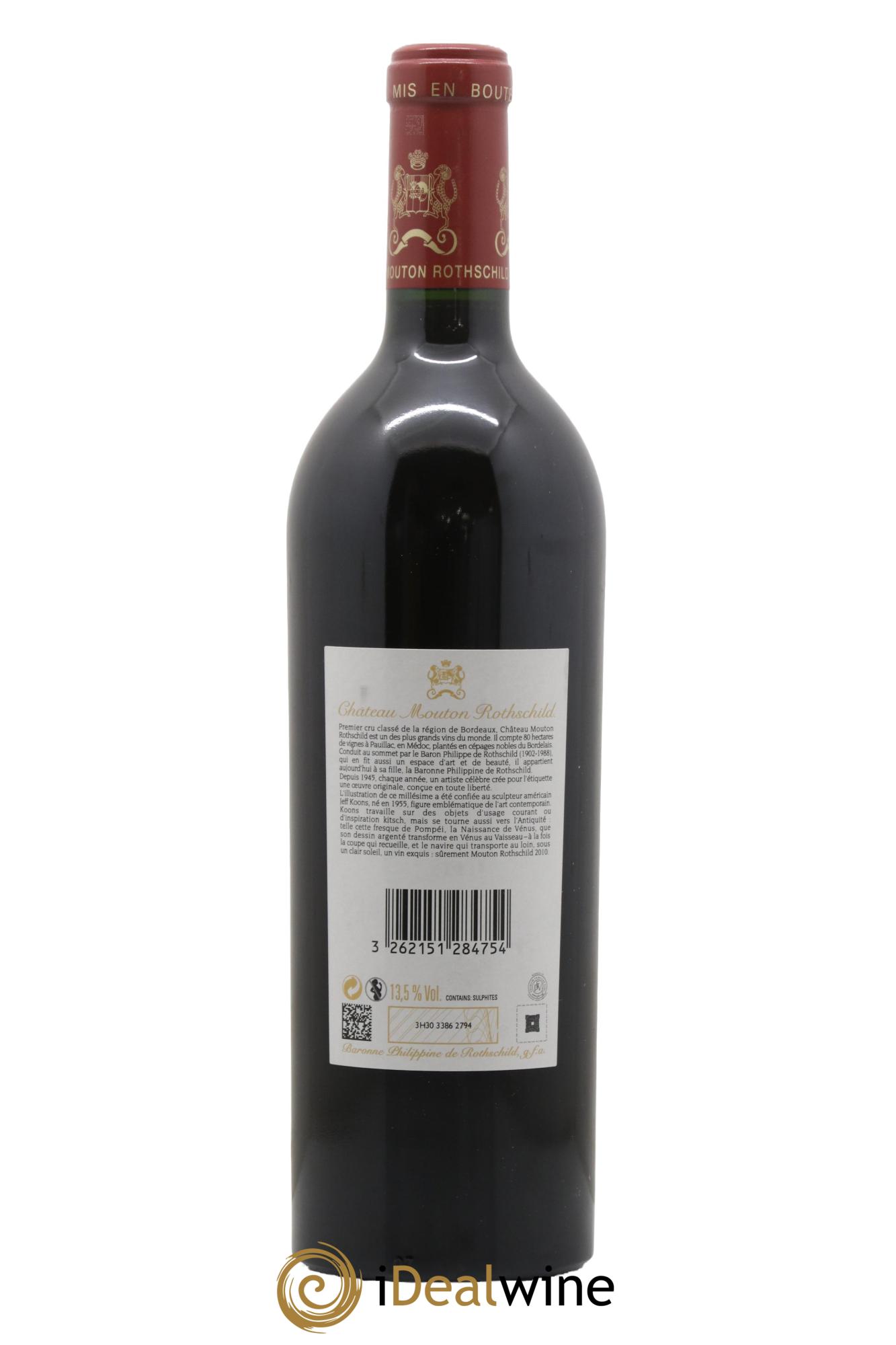 Château Mouton Rothschild 1er Grand Cru Classé 2010 - Posten von 1 Flasche - 2
