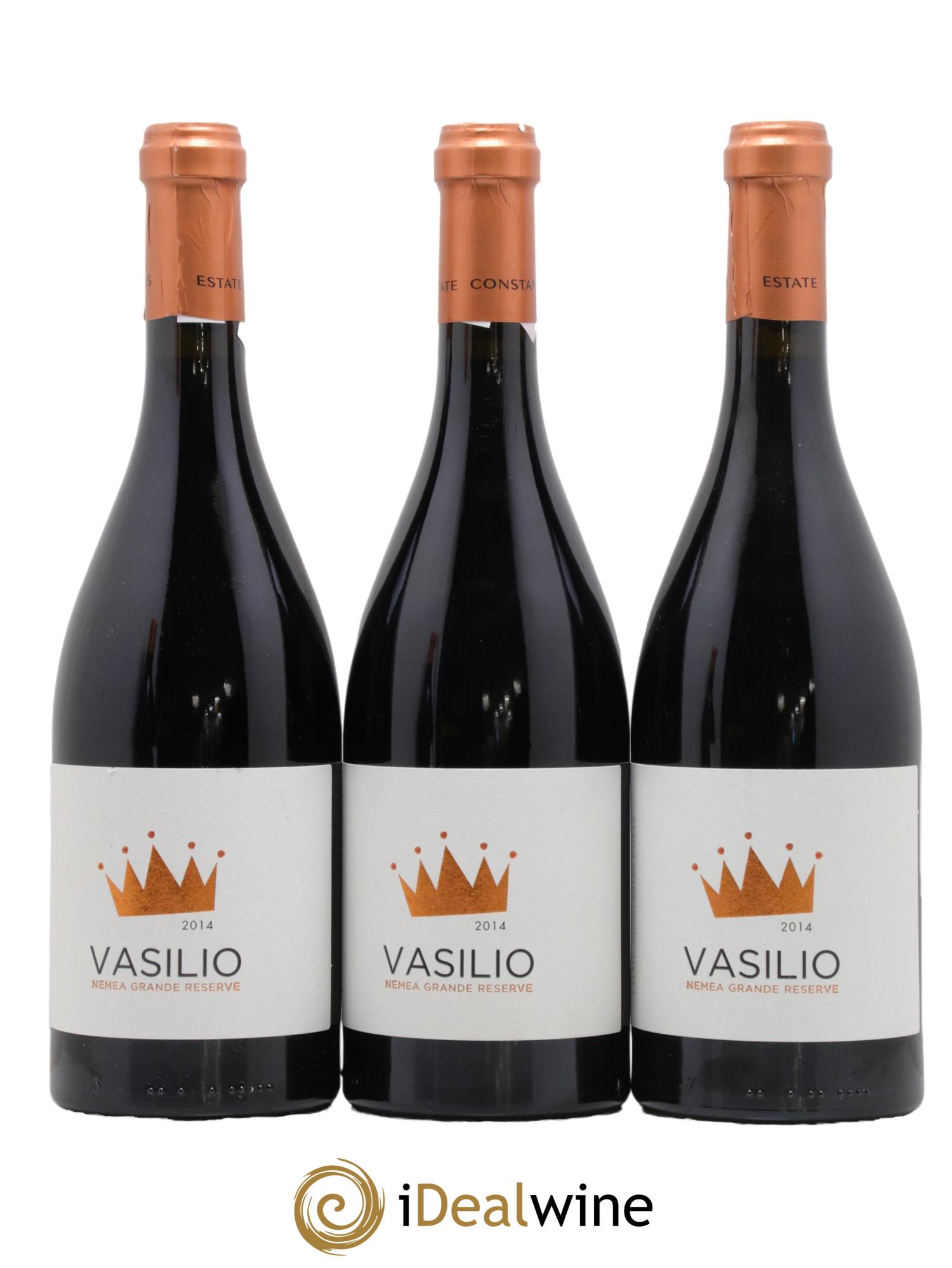 Vins Etrangers Grece Nemea Grande Reserve Vasilio 2014 - Lot de 3 bouteilles - 0