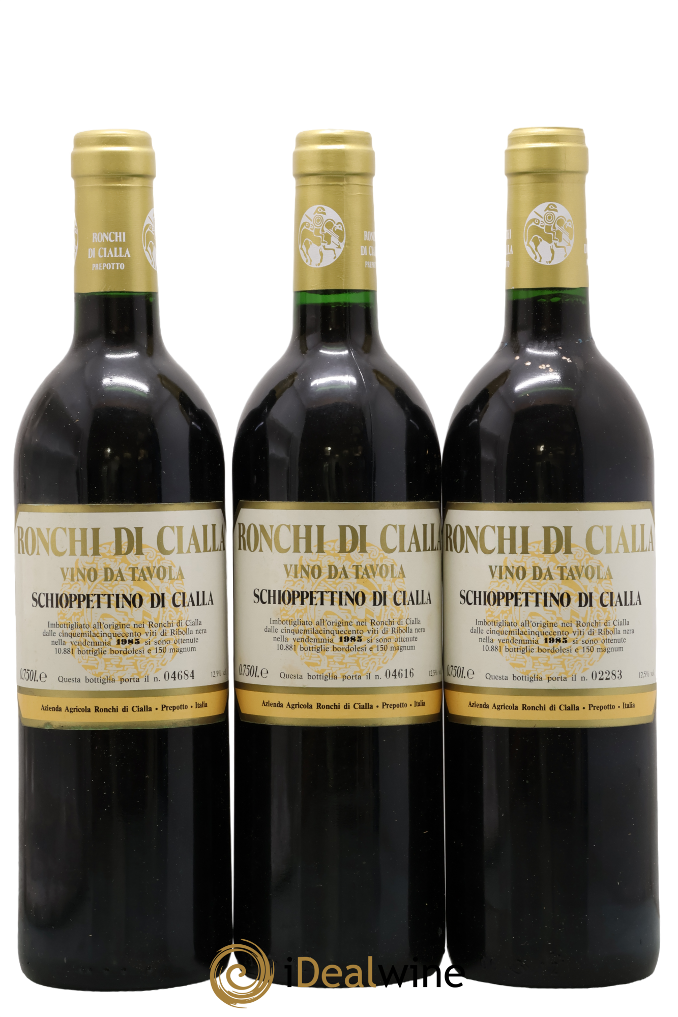 Frioul Colli Orientali del Friuli IGT Schioppettino di Cialla Azienda Agricola Ronchi di Cialla 1985 - Lot of 3 bottles - 0