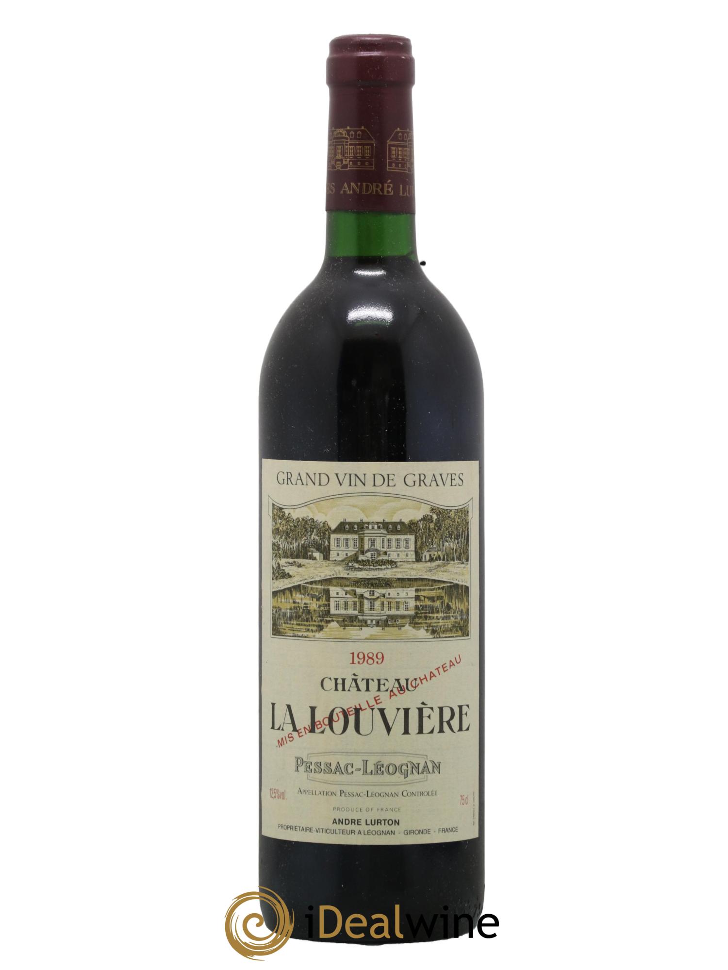 Château la Louvière 1989 - Lot de 1 bouteille - 0