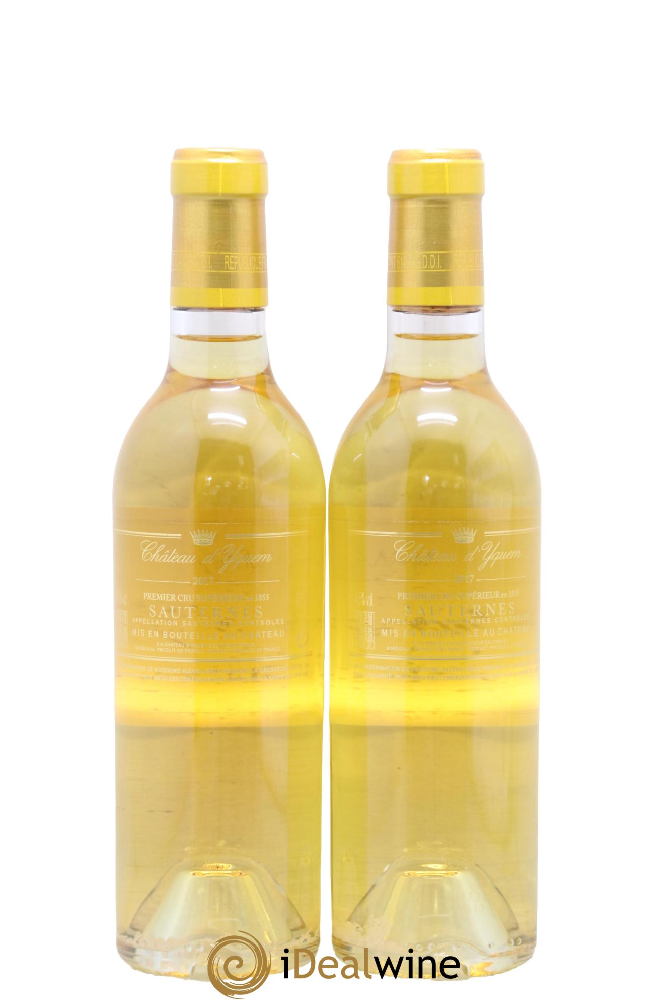 Château d' Yquem 1er Cru Classé Supérieur 2017 - Lot de 2 demi bouteilles - 1
