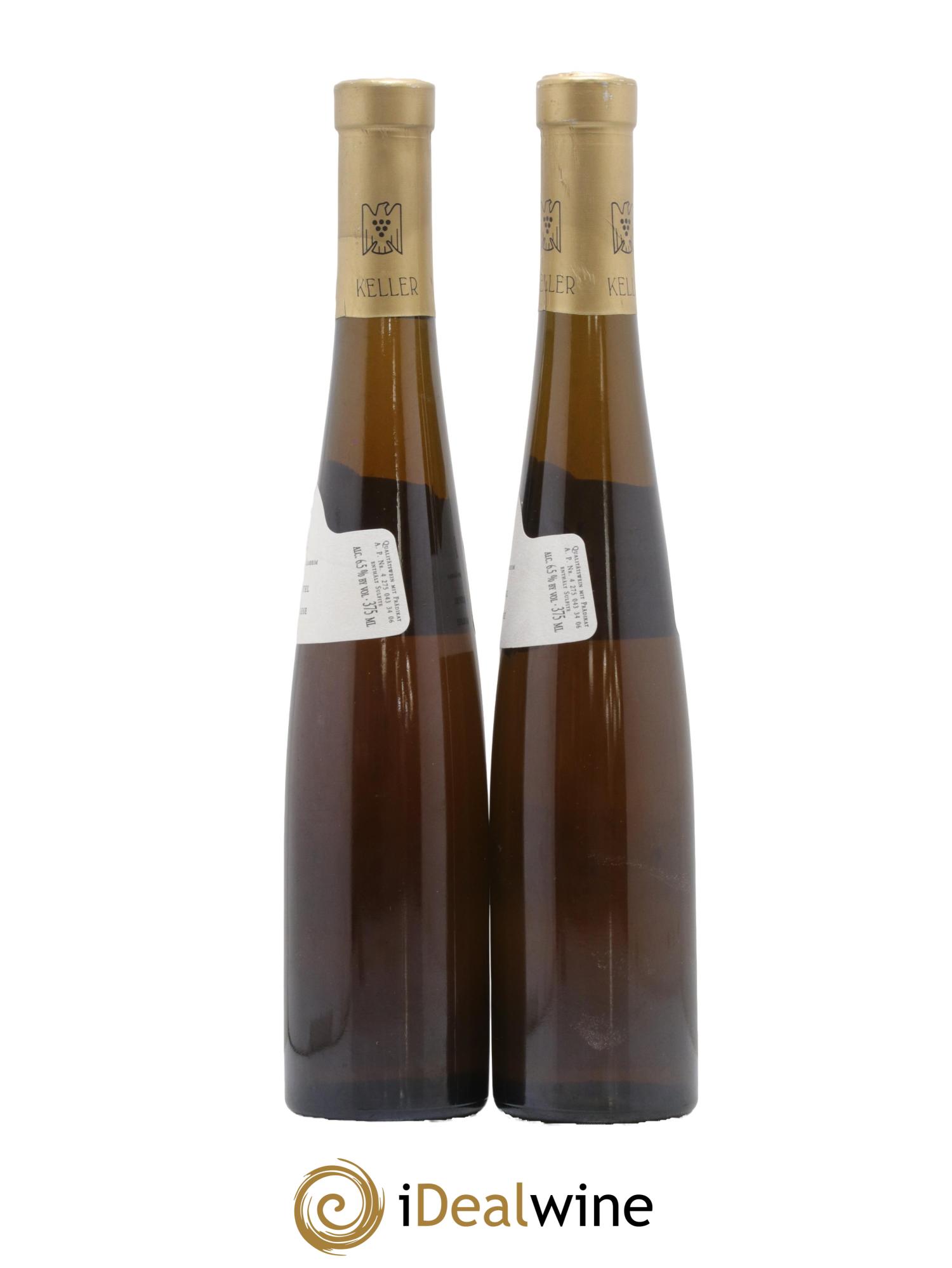 Allemagne Rheinhessen Riesling Trockenbeerenauslese Westhofener Kirchspiel Keller 2005 - Lot de 2 demi bouteilles - 1