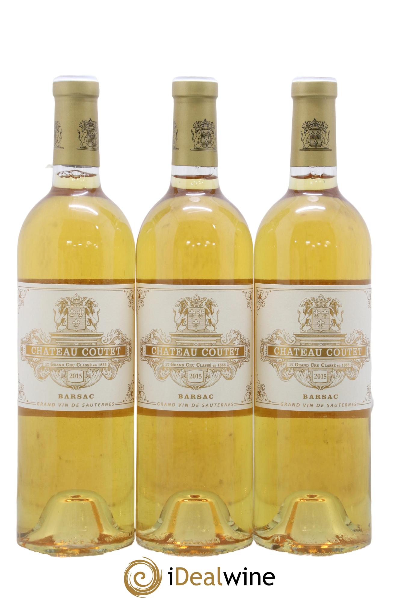 Château Coutet 1er Grand Cru Classé 2015 - Lotto di 3 bottiglie - 0