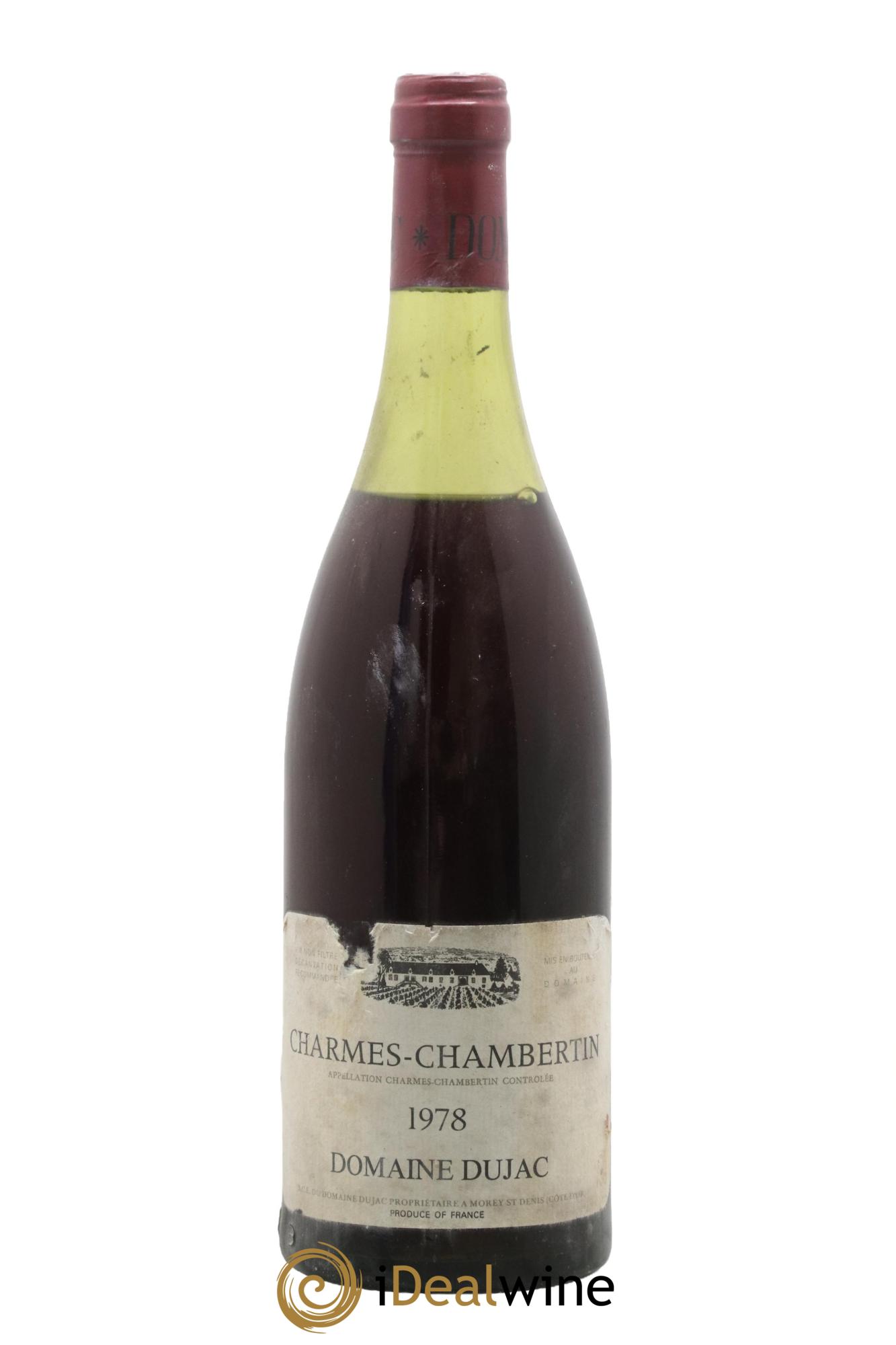 Charmes-Chambertin Grand Cru Dujac (Domaine) 1978 - Lot de 1 bouteille - 0
