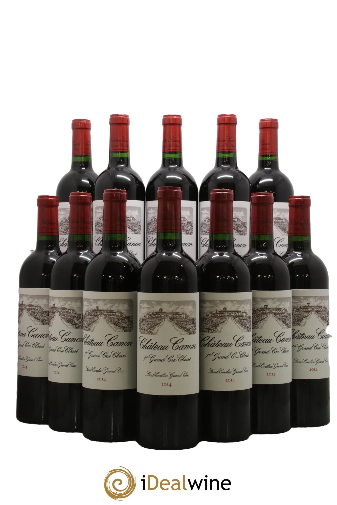 Château Canon 1er Grand Cru Classé B 2014 - Lotto di 12 bottiglie - 0