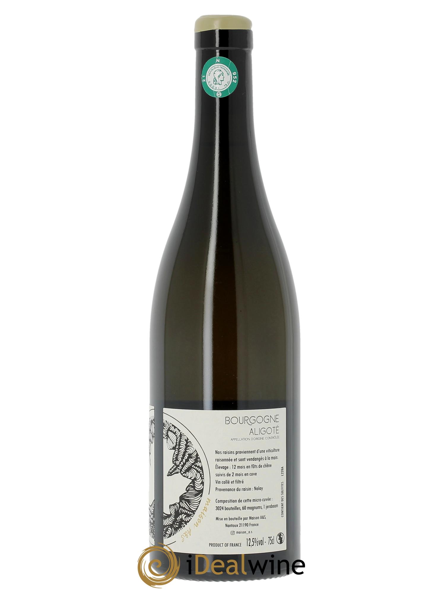 Bourgogne Aligoté Maison A&S 2022 - Lot of 1 bottle - 1