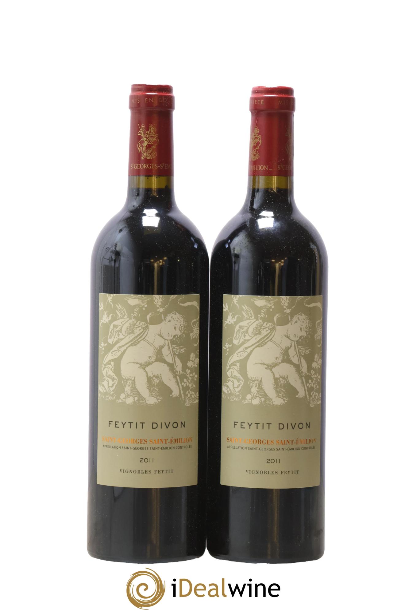 Saint-Georges-Saint-Émilion Château Feytit Divon 2011 - Lot de 2 bouteilles - 0