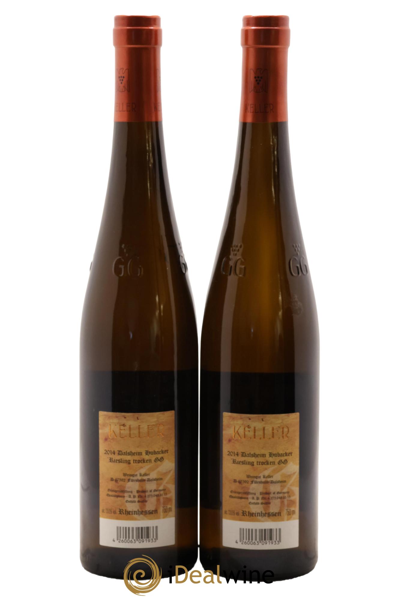 Riesling Trocken GG Dalsheim Hubacker Keller  2014 - Posten von 2 Flaschen - 1