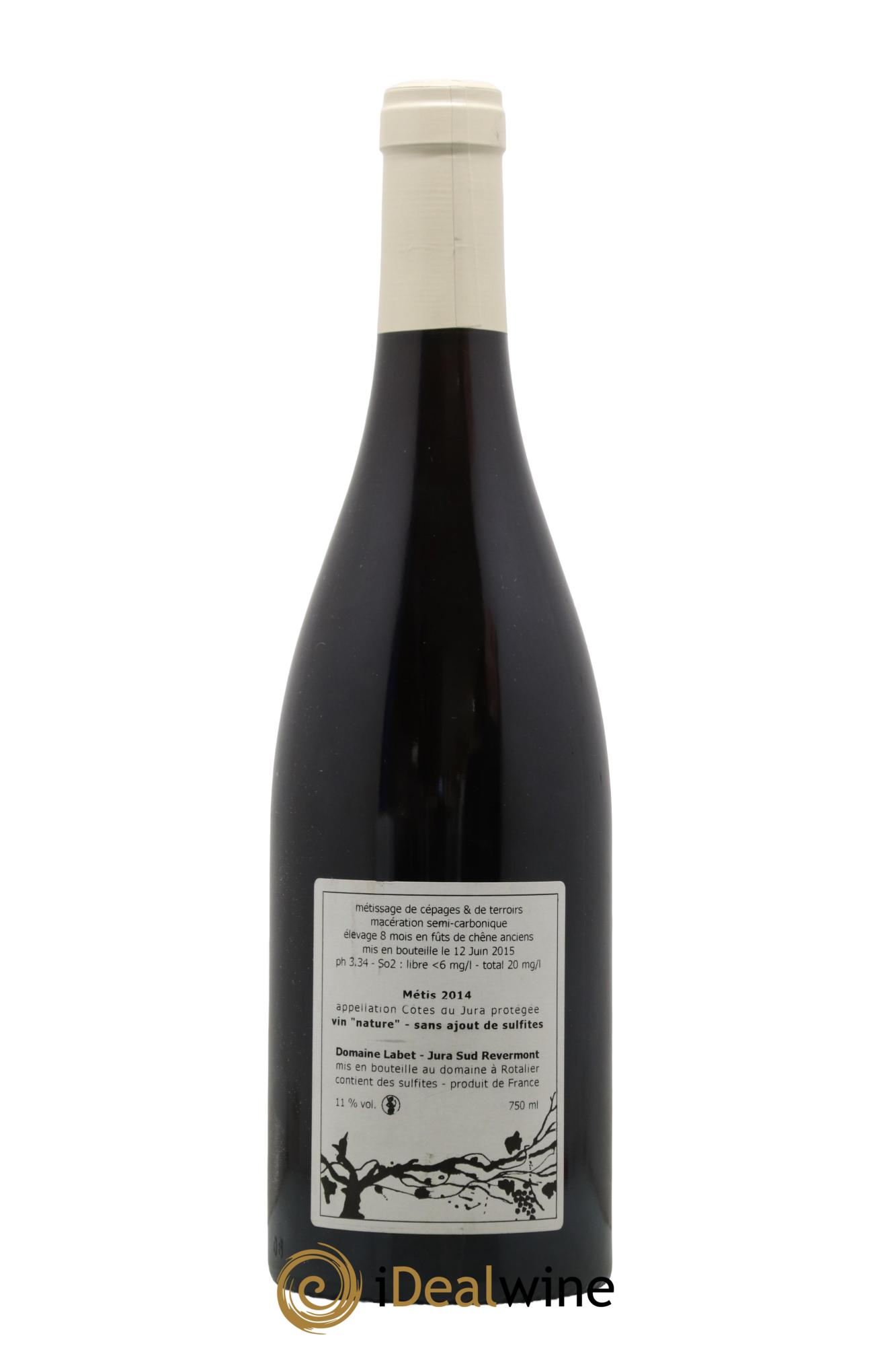 Vin de France Métis Romain - Julien - Charline Labet 2014 - Lot de 1 bouteille - 1
