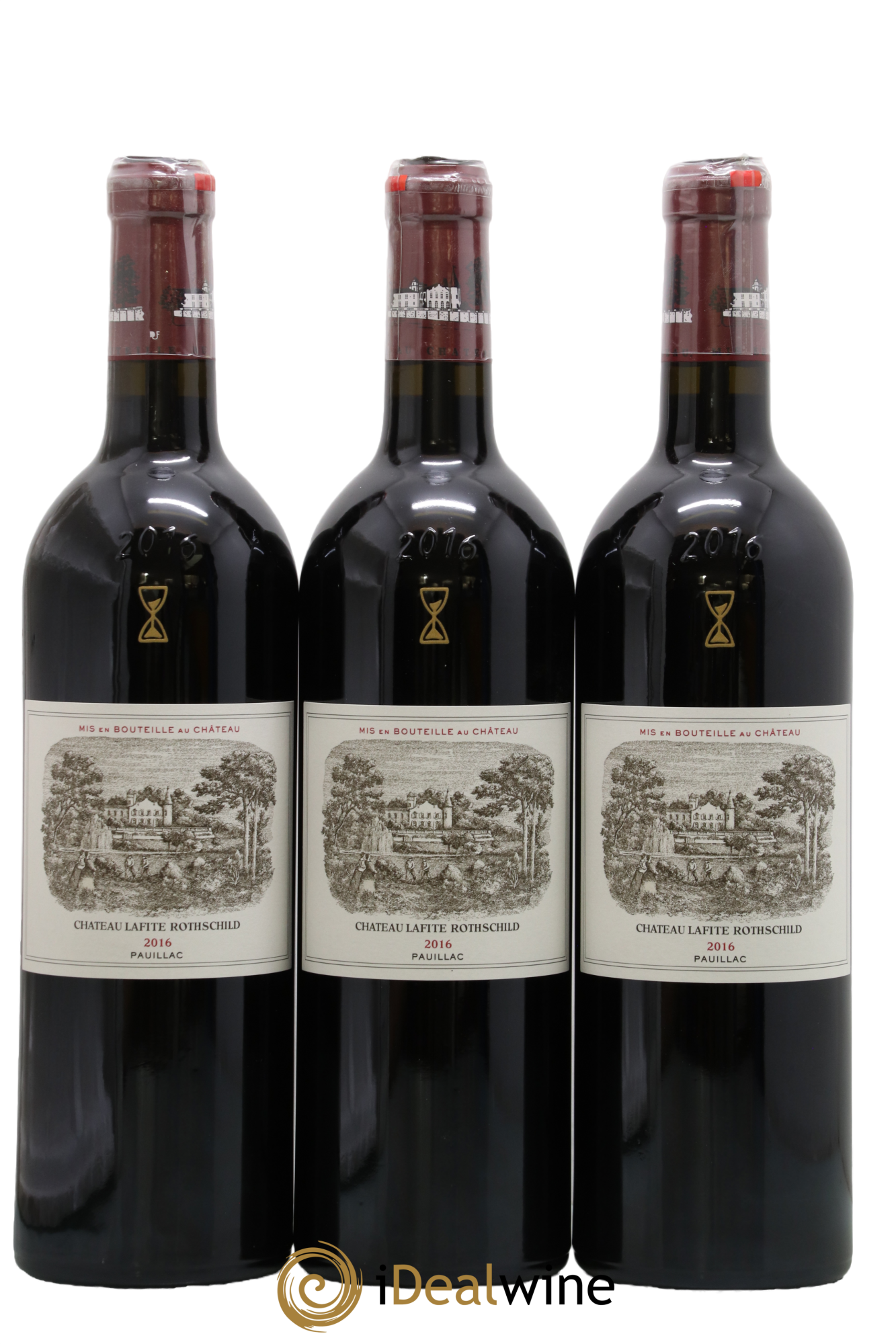 Château Lafite Rothschild 1er Grand Cru Classé 2016 - Lot de 3 bouteilles - 0