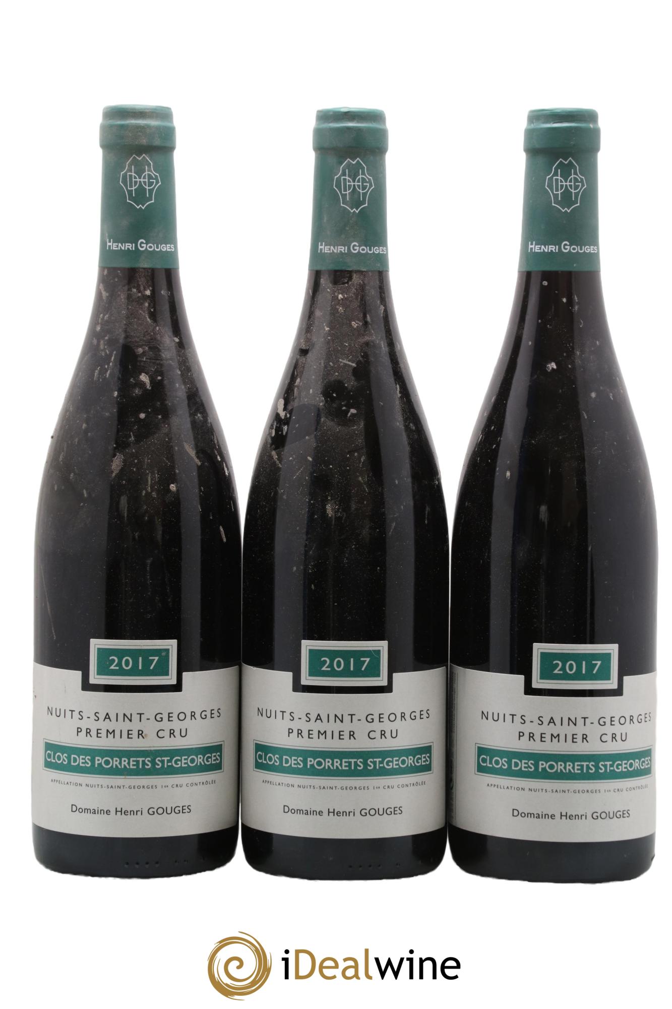 Nuits-Saint-Georges 1er Cru Clos des Porrets St Georges Henri Gouges 2017 - Posten von 3 Flaschen - 0