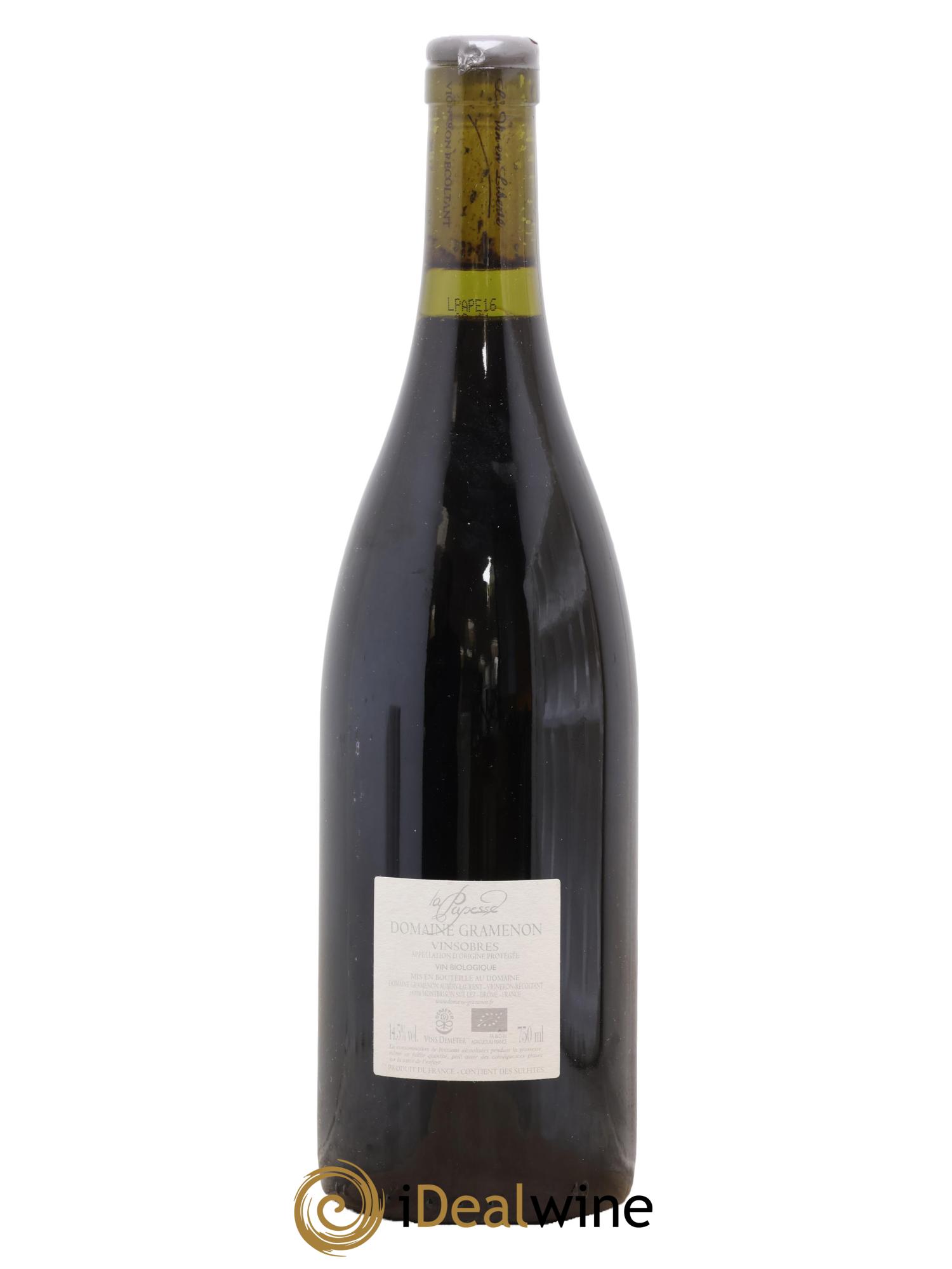 Vinsobres La Papesse Gramenon (Domaine) 2016 - Lot of 1 bottle - 1