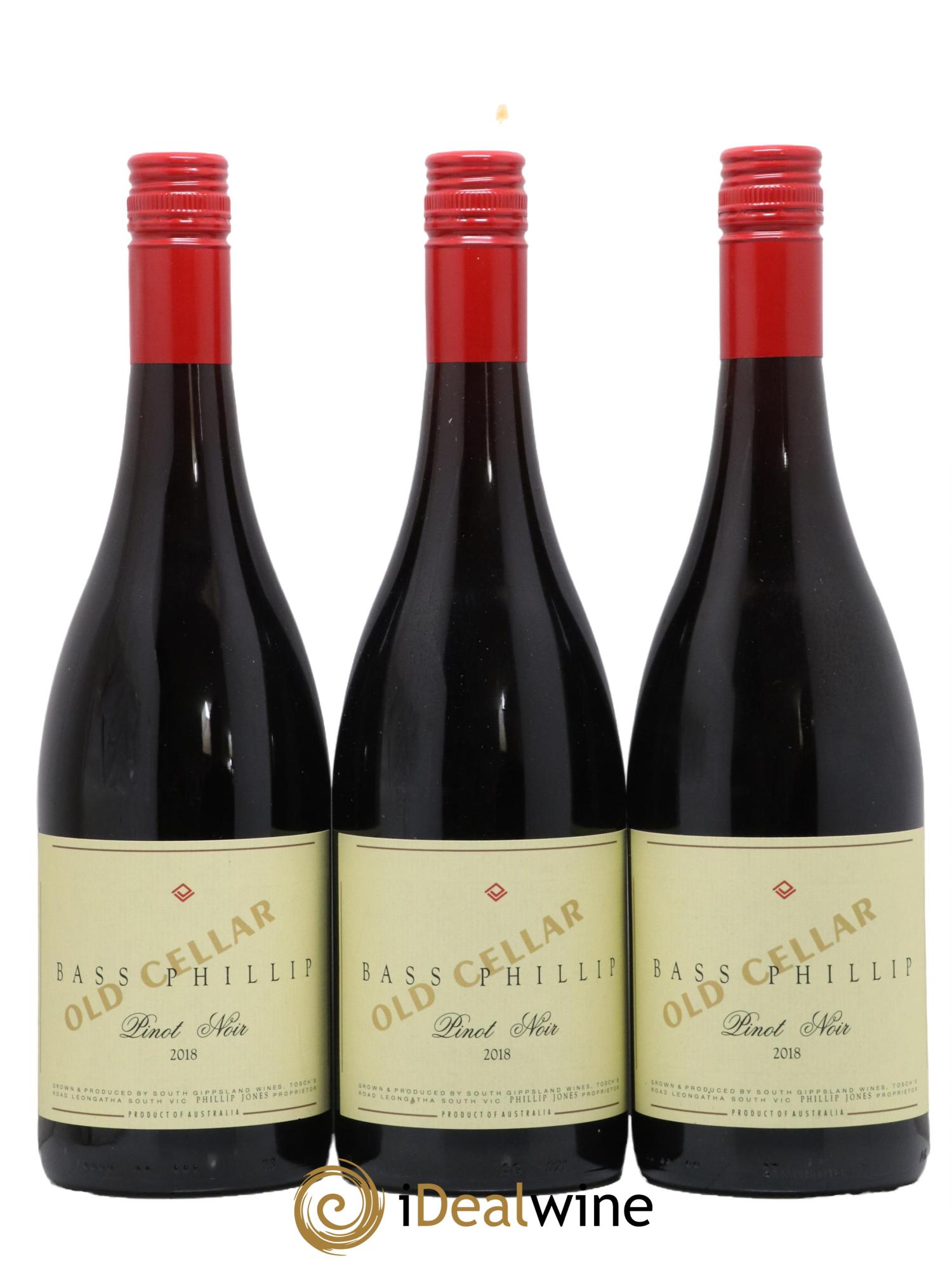Pinot Noir Bass Philip Old Cellar 2018 - Lot de 3 bouteilles - 0