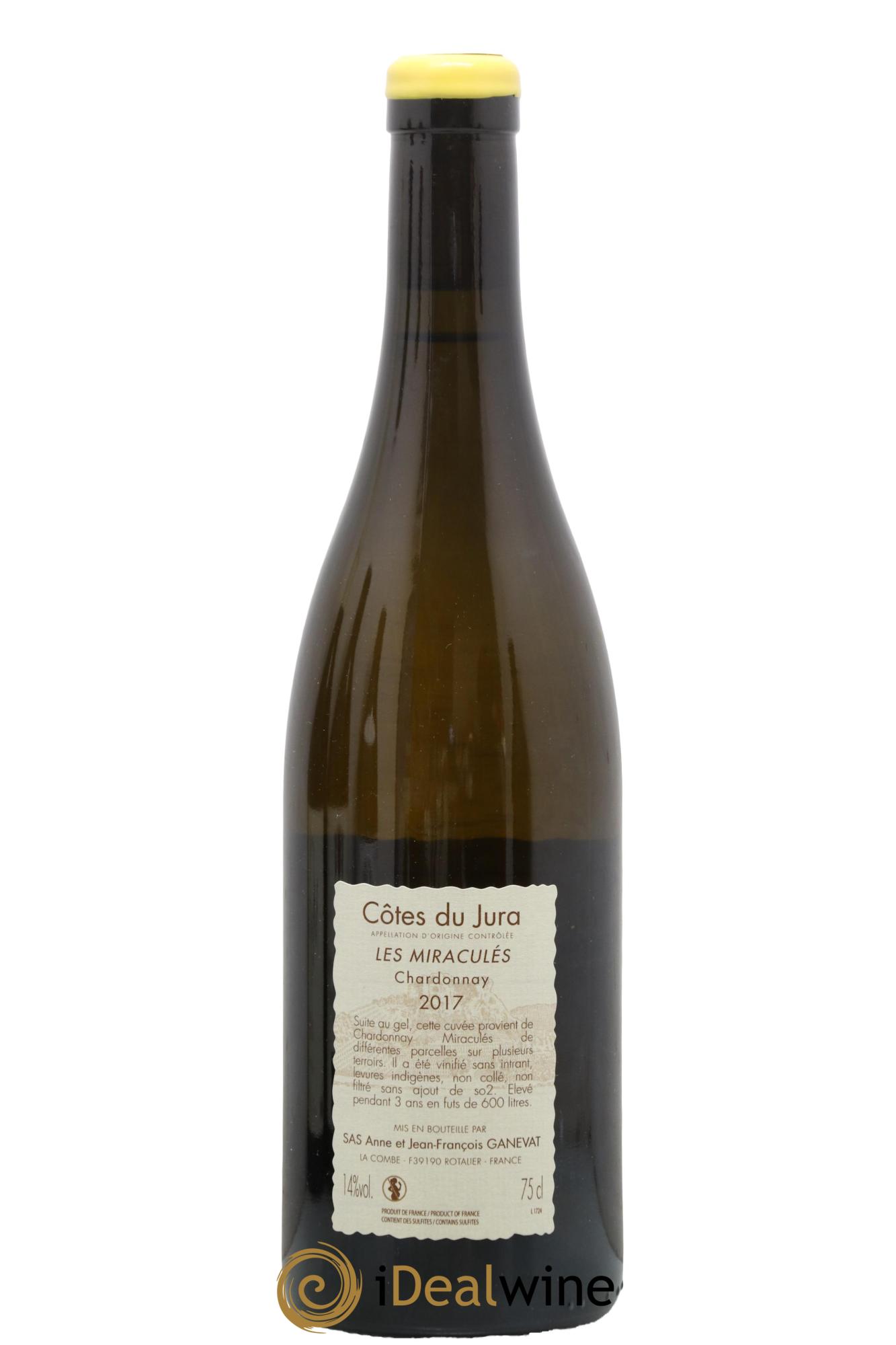 Côtes du Jura Les Miraculés Anne et Jean François Ganevat 2017 - Lot de 1 bouteille - 1
