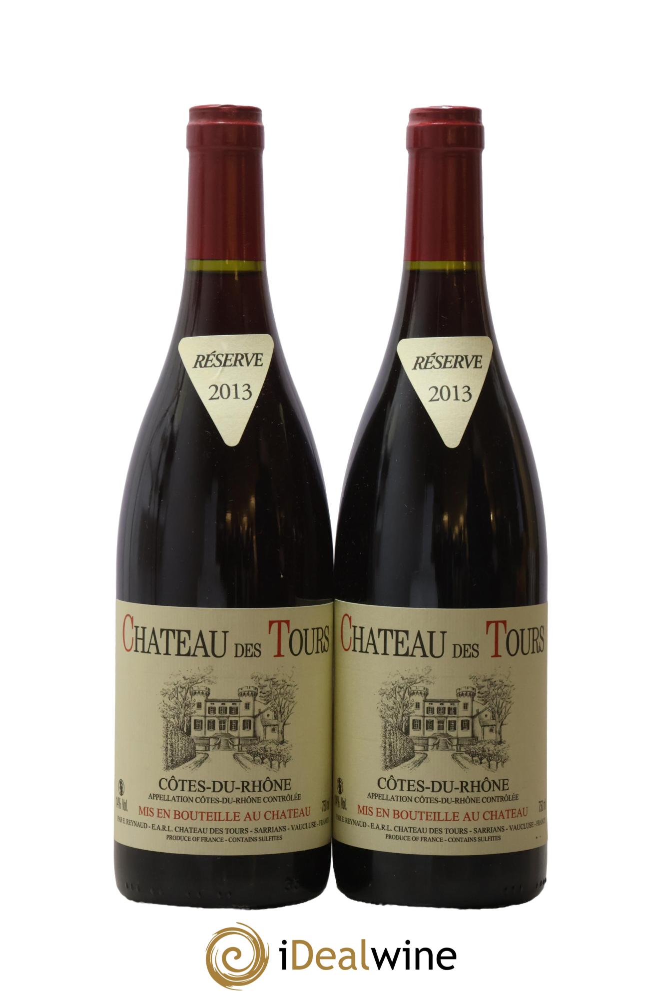 Côtes-du-Rhône Château des Tours Emmanuel Reynaud 2013 - Lot de 2 bouteilles - 0