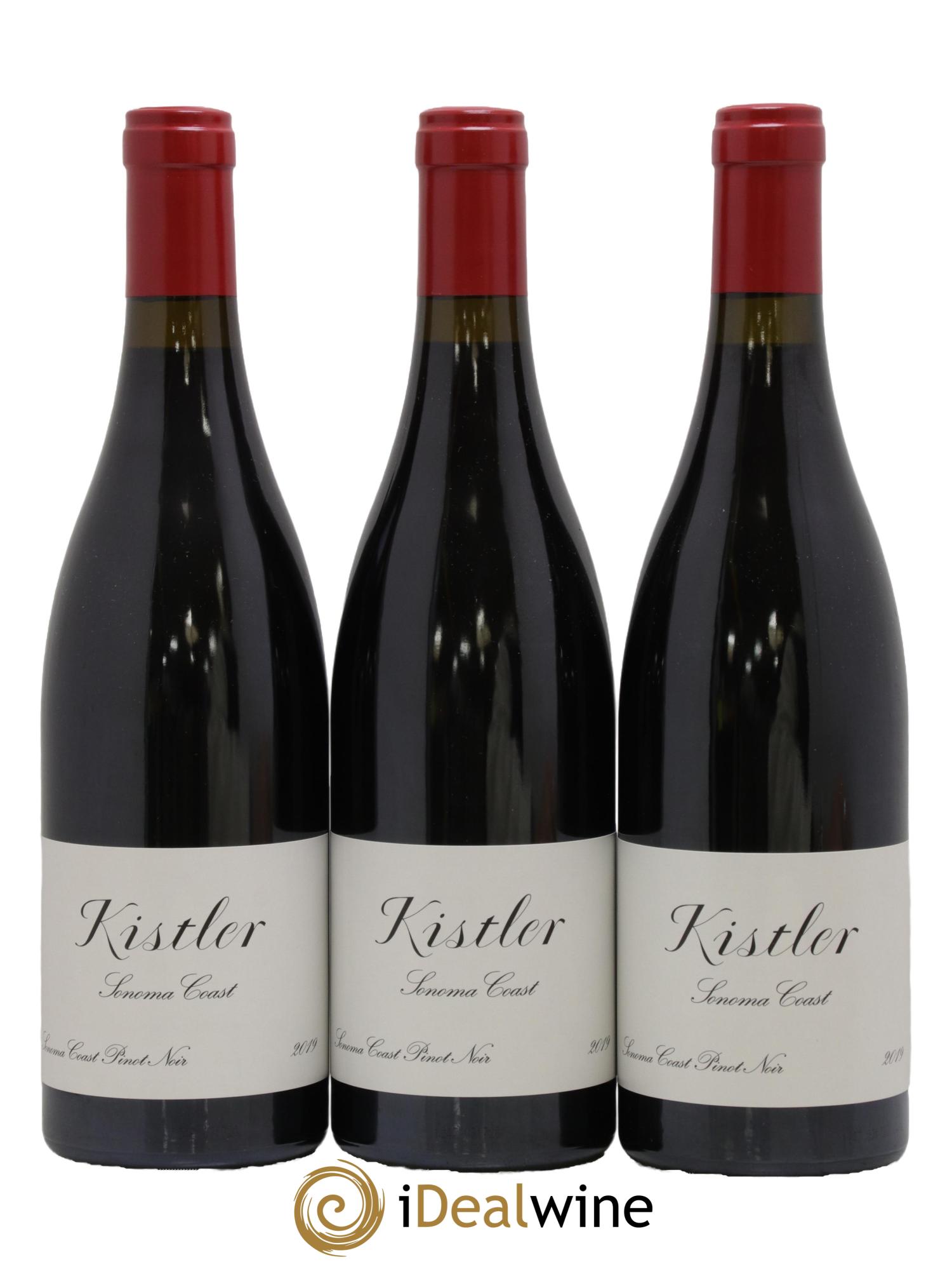 Sonoma Coast Pinot Noir Kistler 2019 - Lot de 3 bouteilles - 0