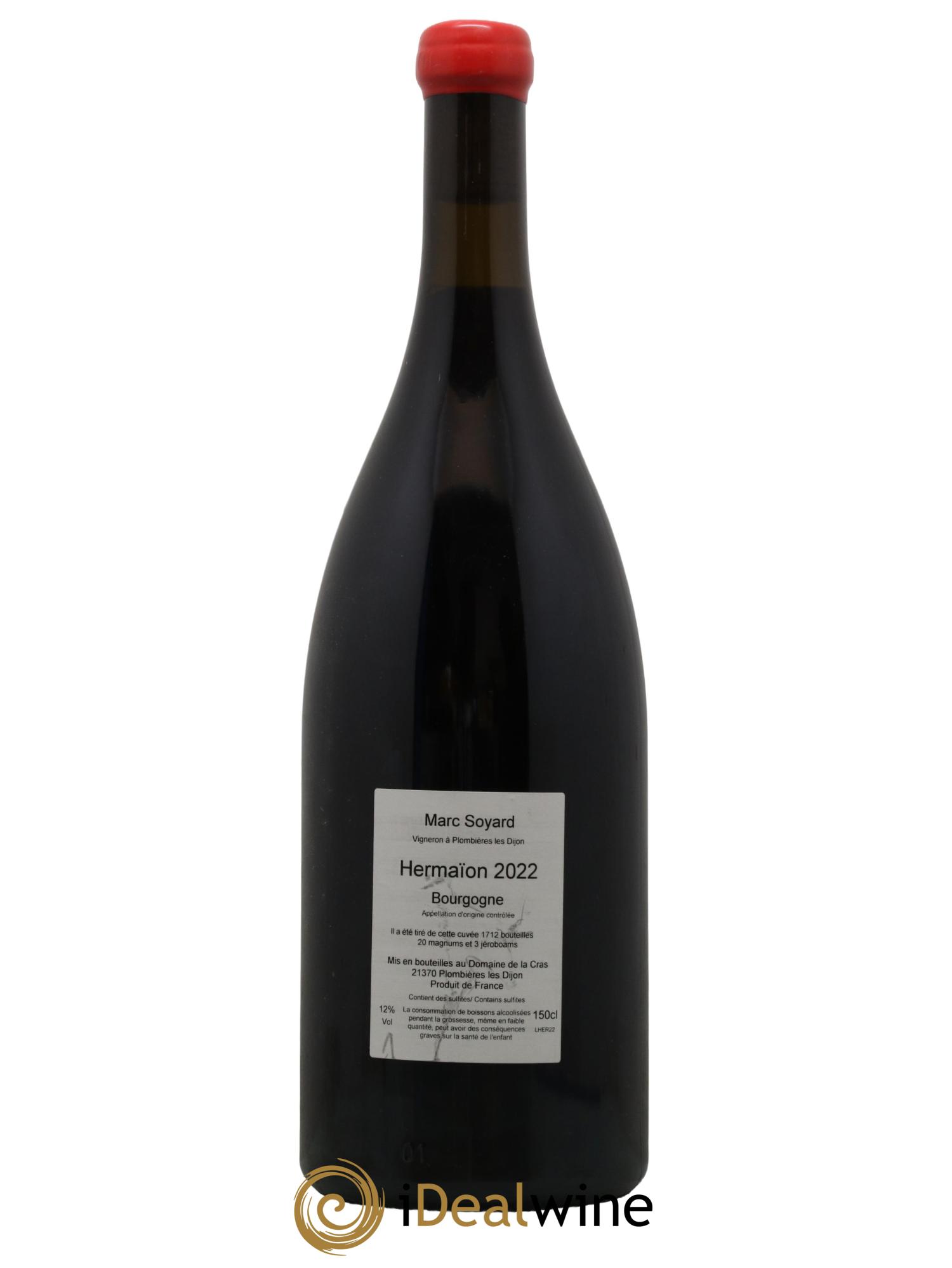 Bourgogne Hermaion Domaine de la Cras - Marc Soyard 2022 - Lot de 1 magnum - 1