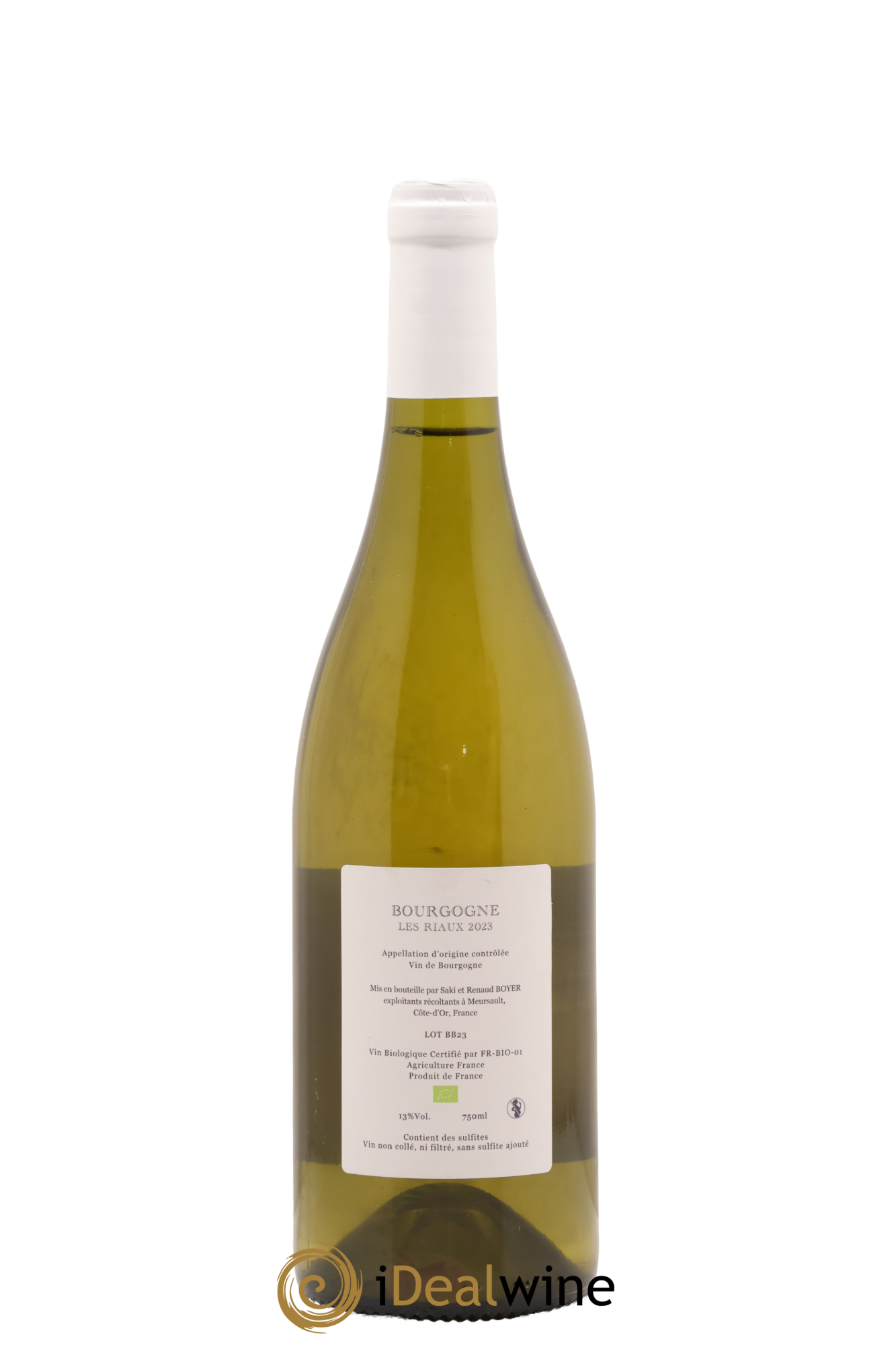 Bourgogne Les Riaux Renaud Boyer 2023 - Lot de 1 bouteille - 1