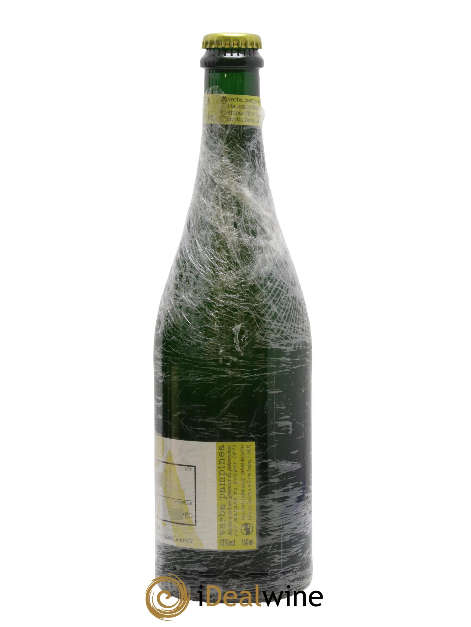Vin de France Verba Pampinea Riesling Florence Bouleaux et Pierre Andrey 2019 - Lot of 1 bottle - 1