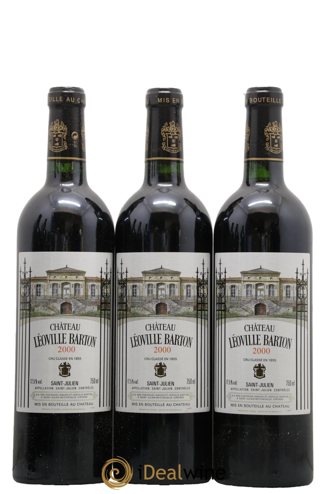 Château Léoville Barton 2ème Grand Cru Classé 2000 - Lot de 6 bouteilles - 1