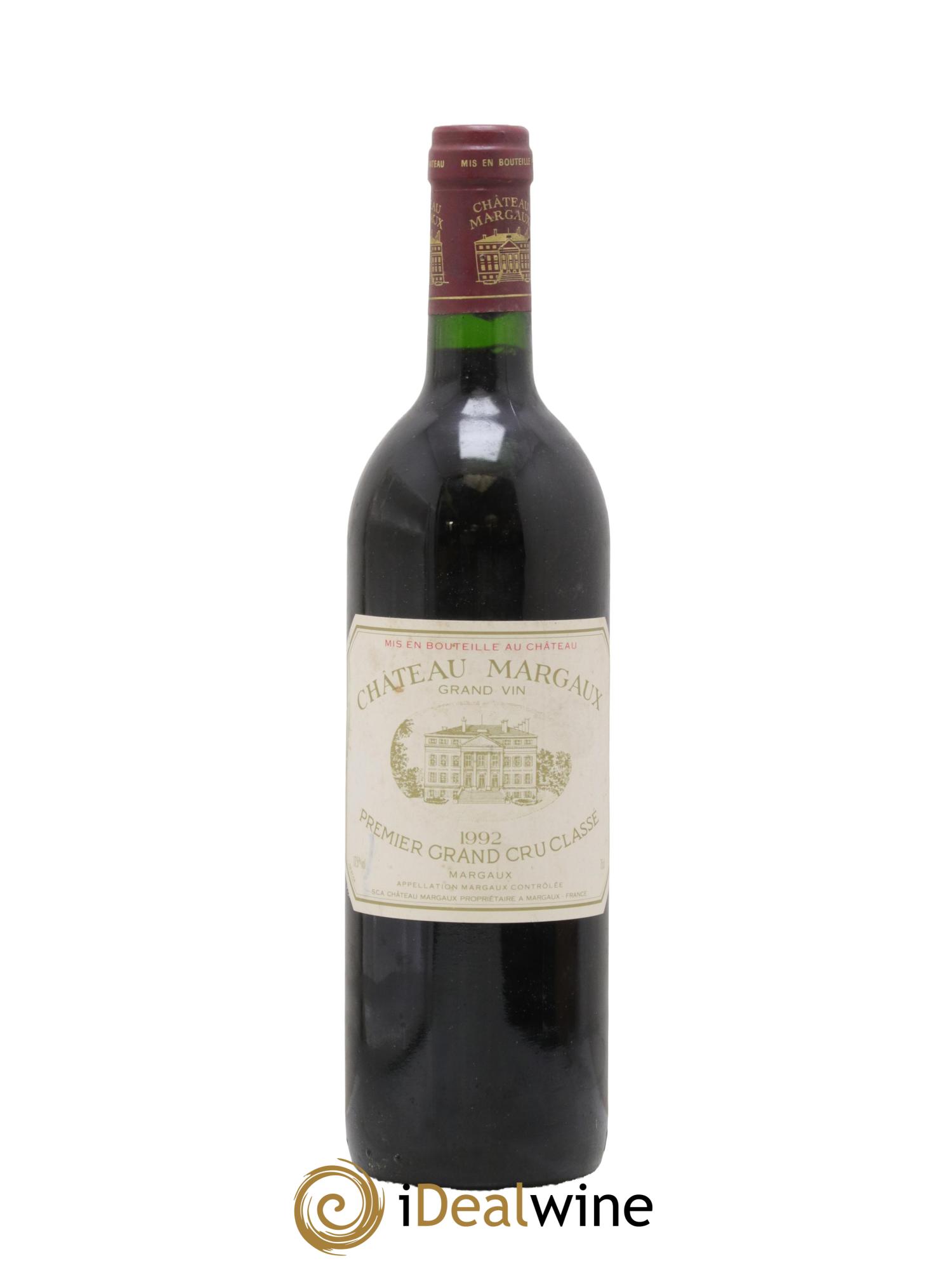 Château Margaux 1er Grand Cru Classé 1992 - Lot de 1 bouteille - 0