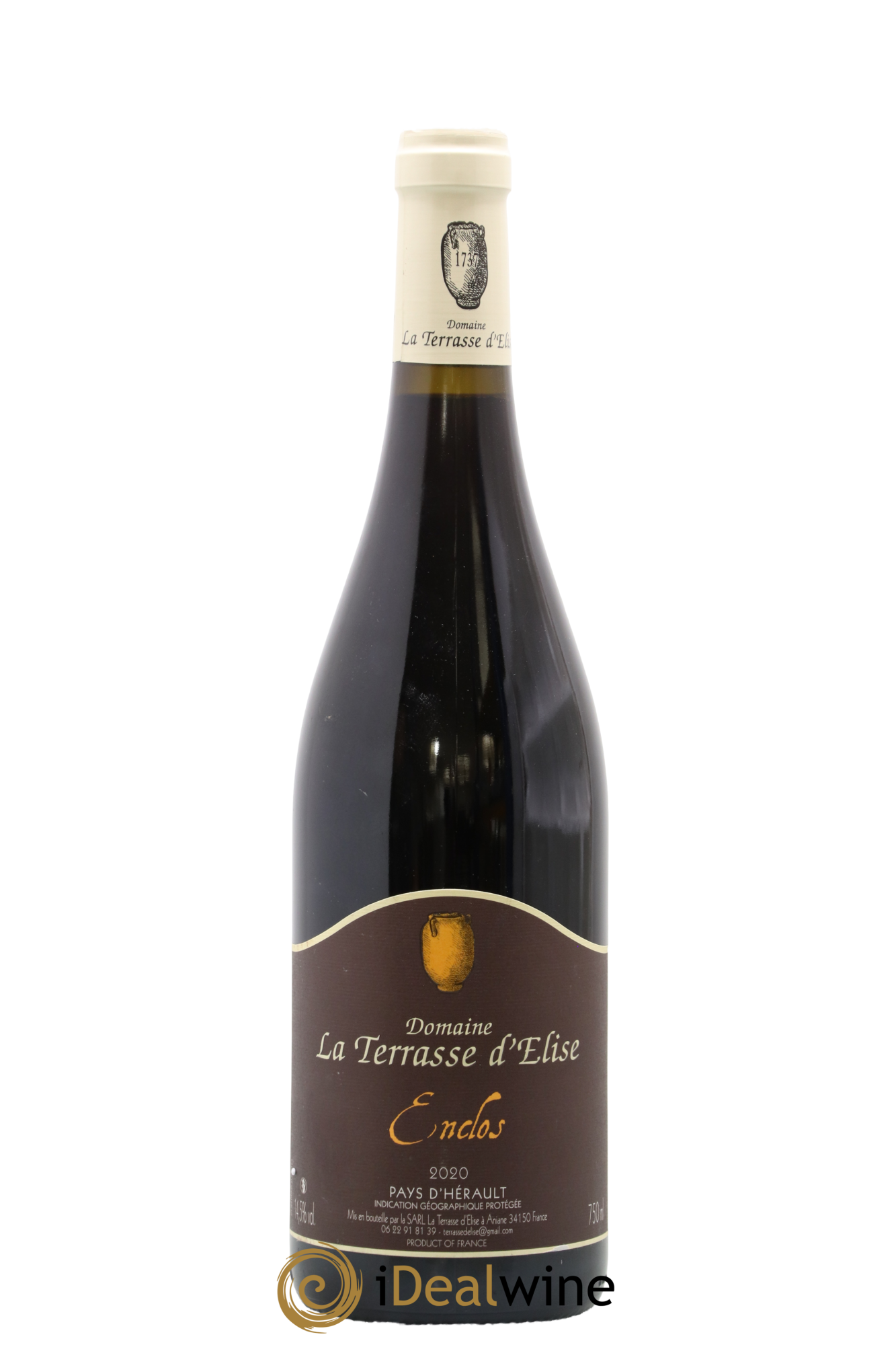 Pays d'Hérault Les Terrasses D'Elise Enclos 2020 - Lot of 1 bottle - 0