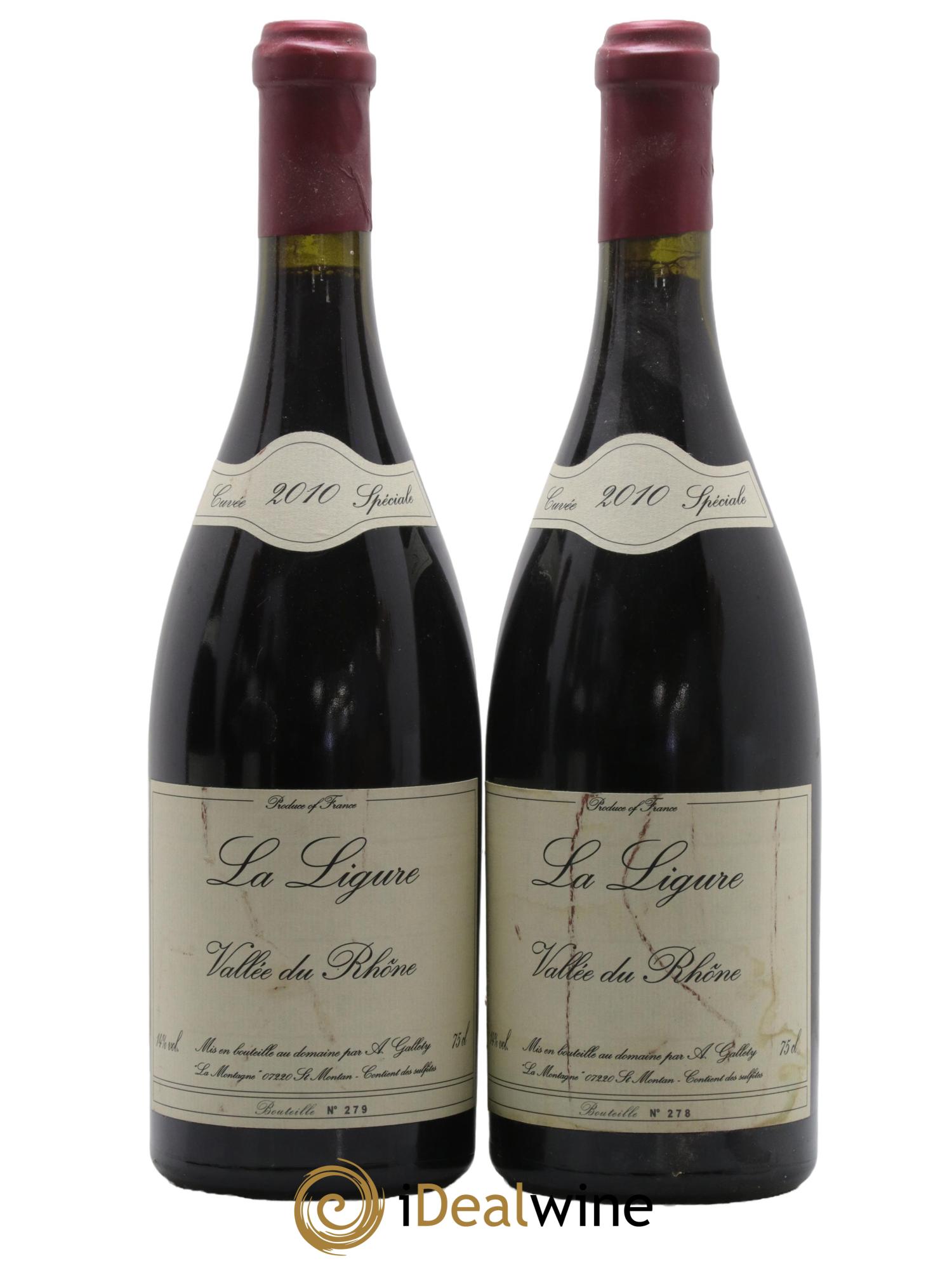 Côtes du Vivarais La Ligure Gallety (Domaine) 2010 - Lot de 2 bouteilles - 0