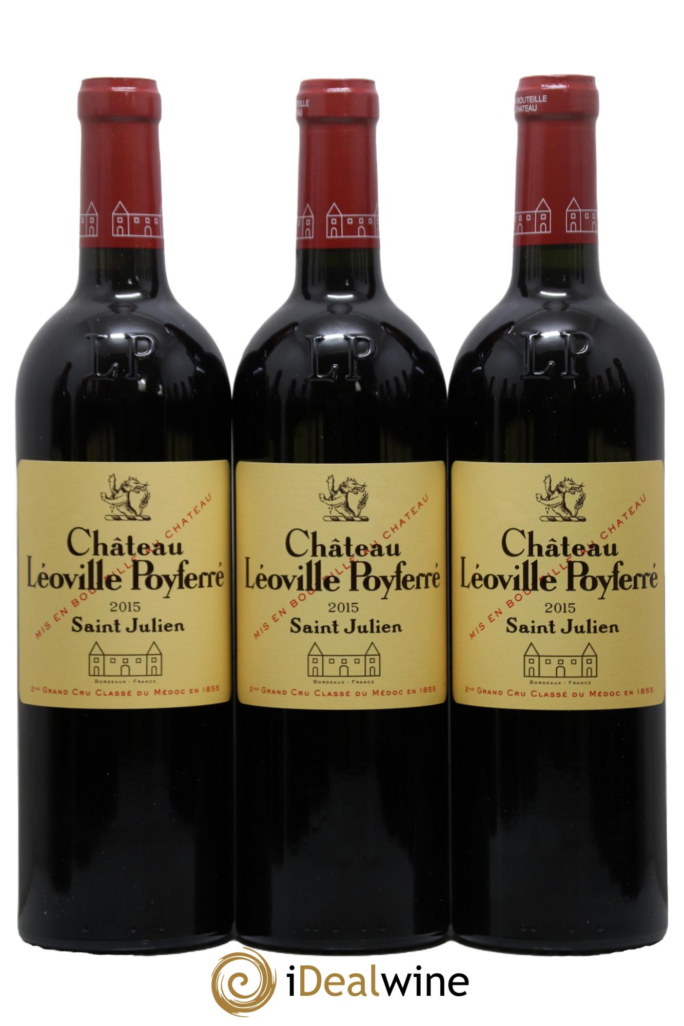 Château Léoville Poyferré 2ème Grand Cru Classé  2015 - Lot de 12 bouteilles - 2