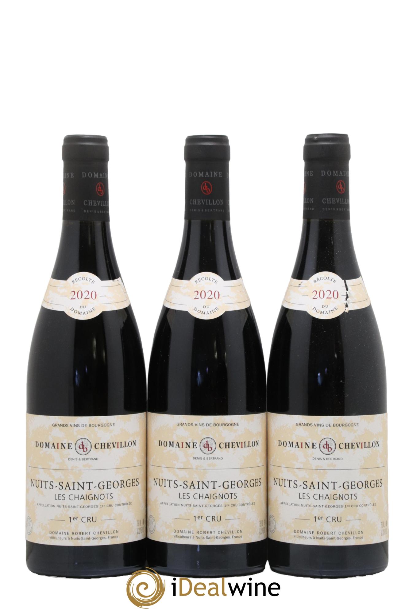 Nuits-Saint-Georges 1er Cru Les Chaignots Robert Chevillon 2020 - Lot of 3 bottles - 0