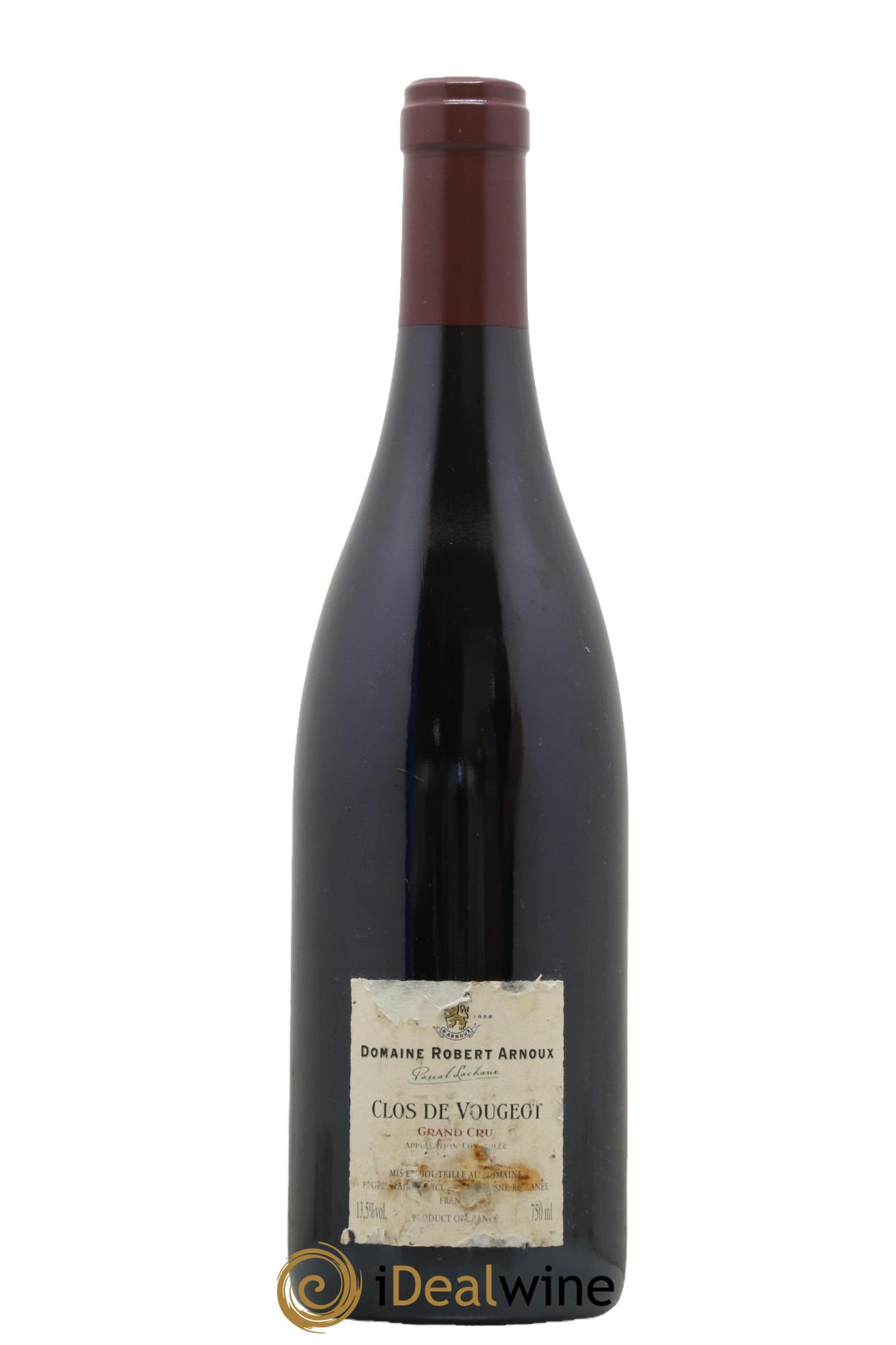 Clos de Vougeot Grand Cru Arnoux-Lachaux (Domaine) 2002 - Lot de 1 bouteille - 1