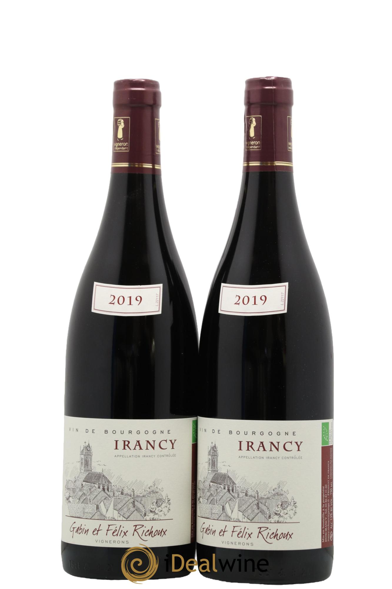 Irancy Domaine Gabin et Felix Richoux 2019 - Lot de 2 bouteilles - 0