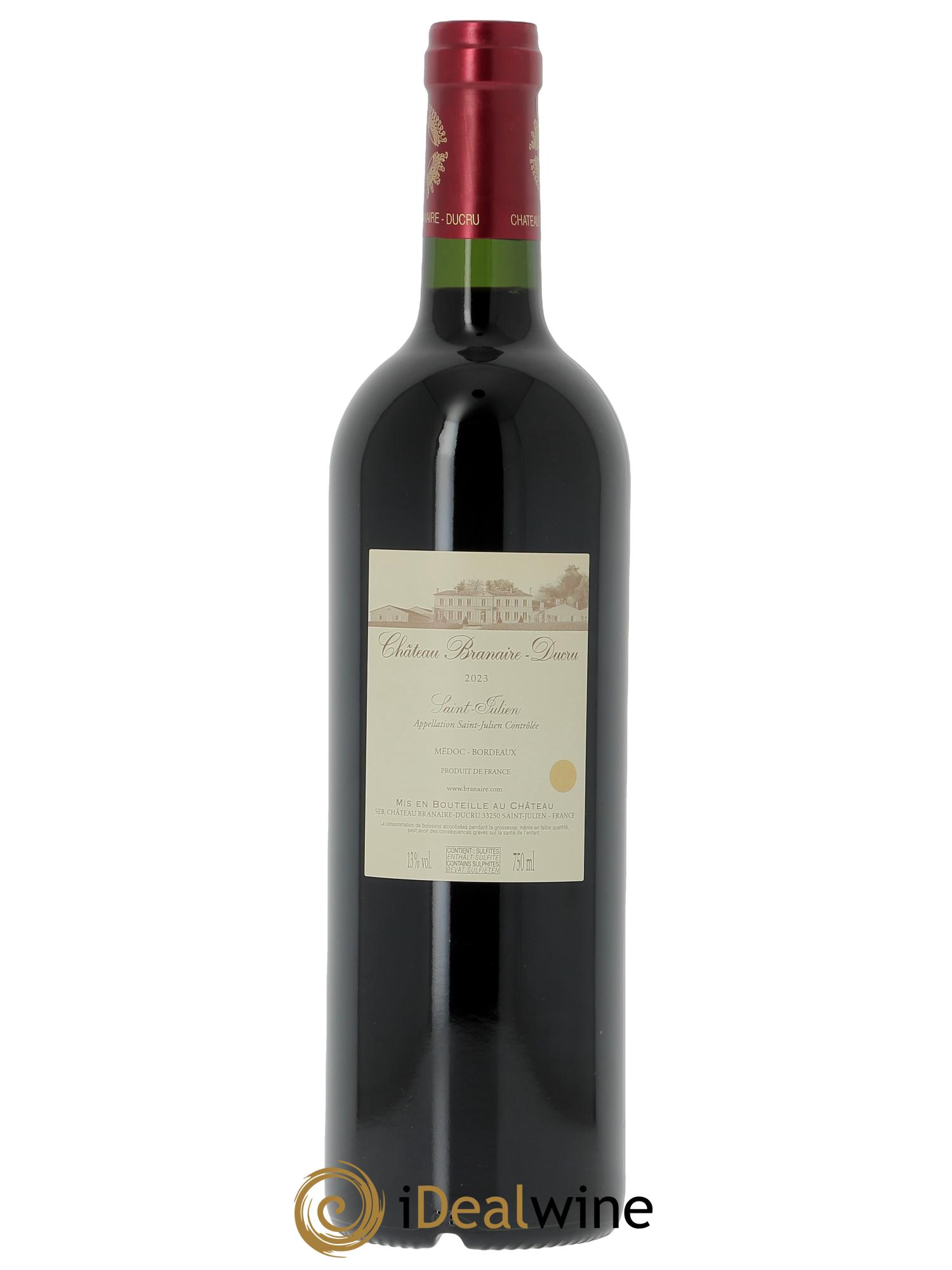 Château Branaire Ducru 4ème Grand Cru Classé (OWC if 6 bts) 2023 - Lot of 1 bottle - 1